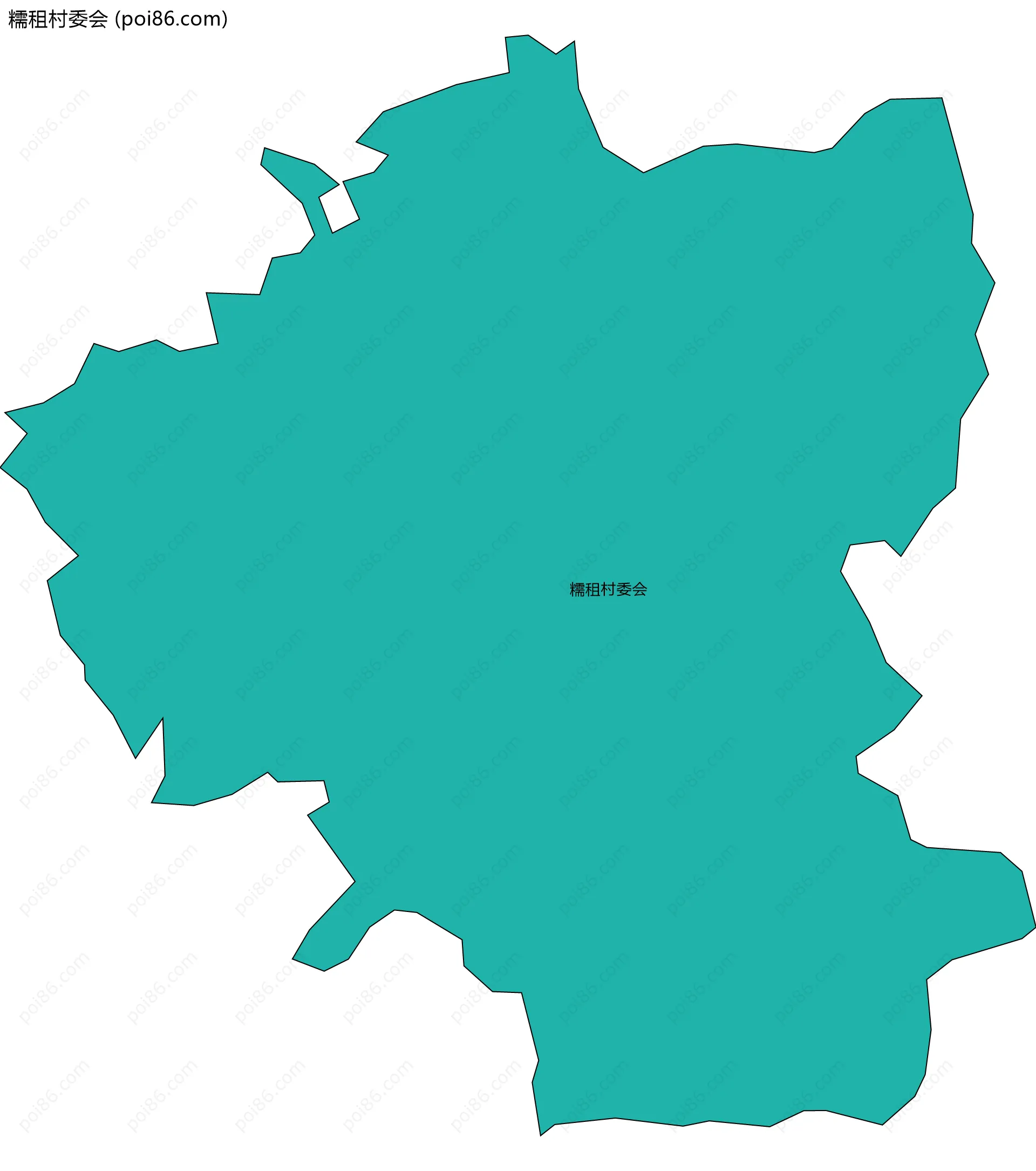 糯租村委会边界地图