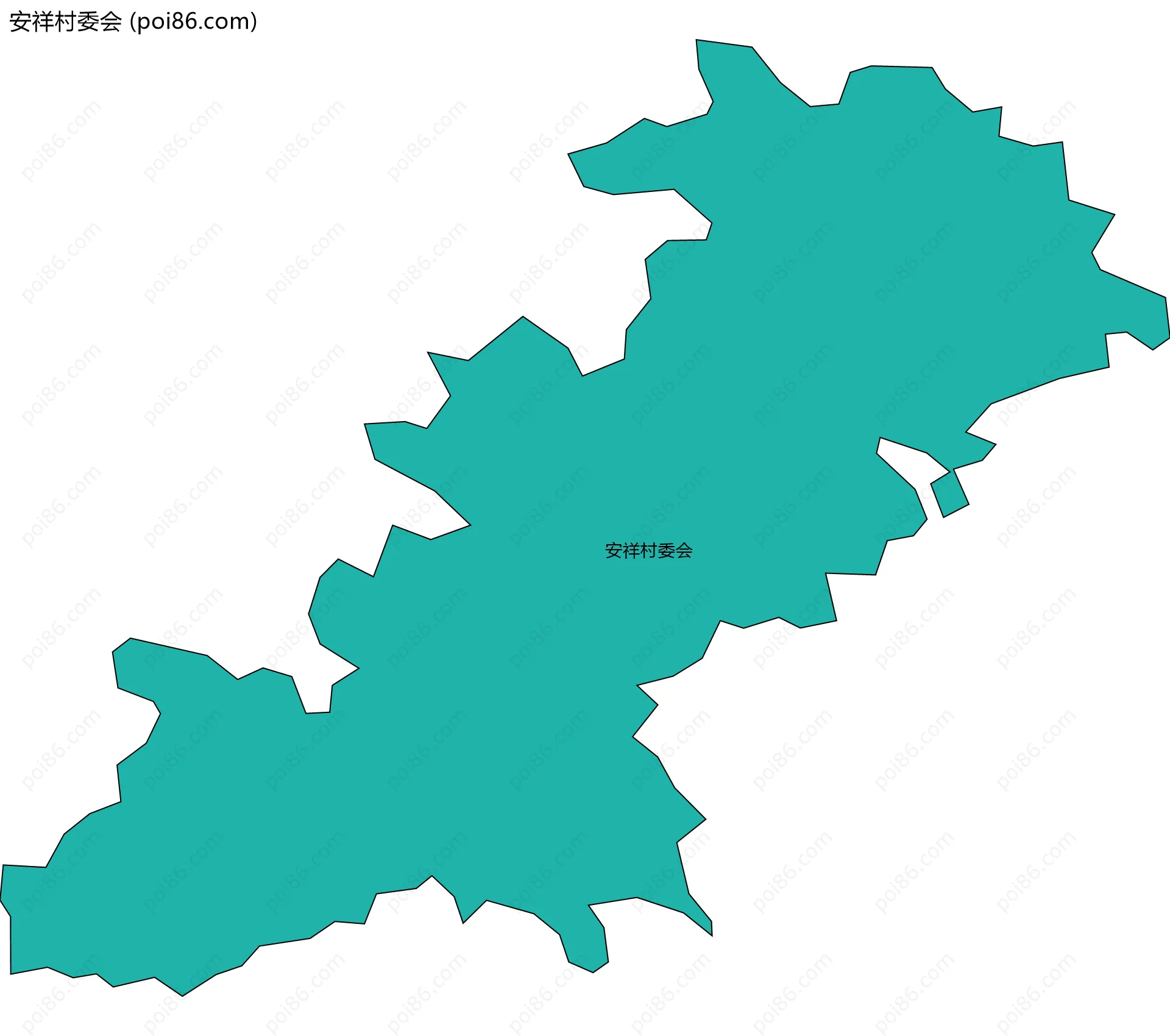 安祥村委会边界地图