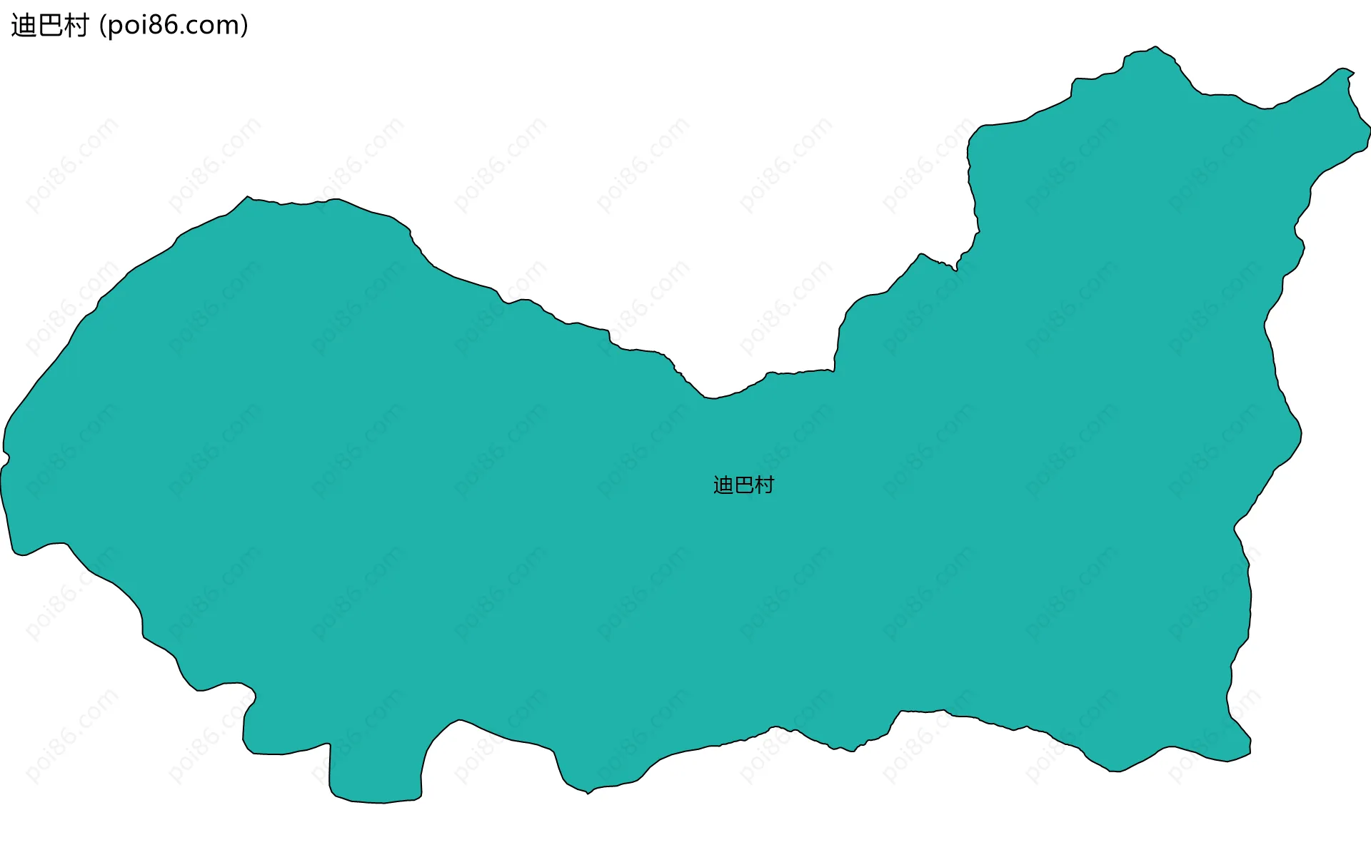 迪巴村边界地图