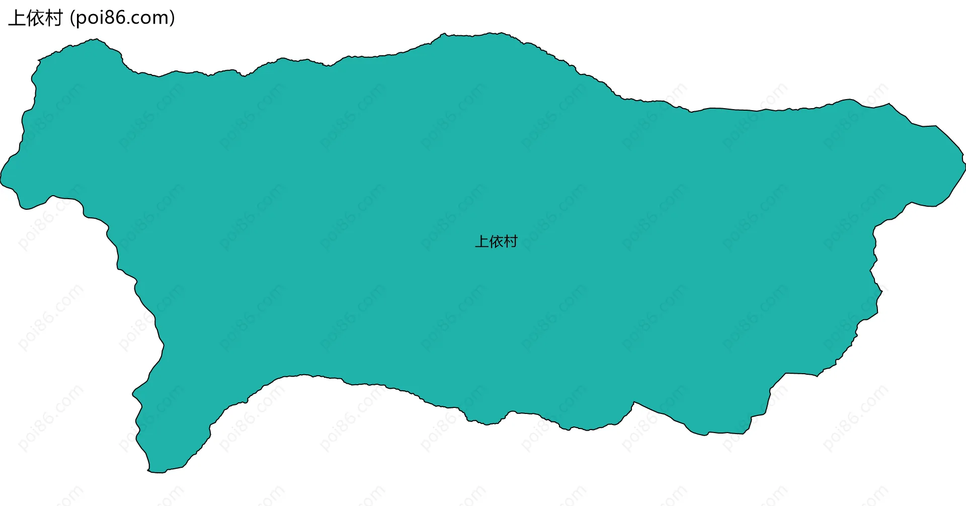 上依村边界地图