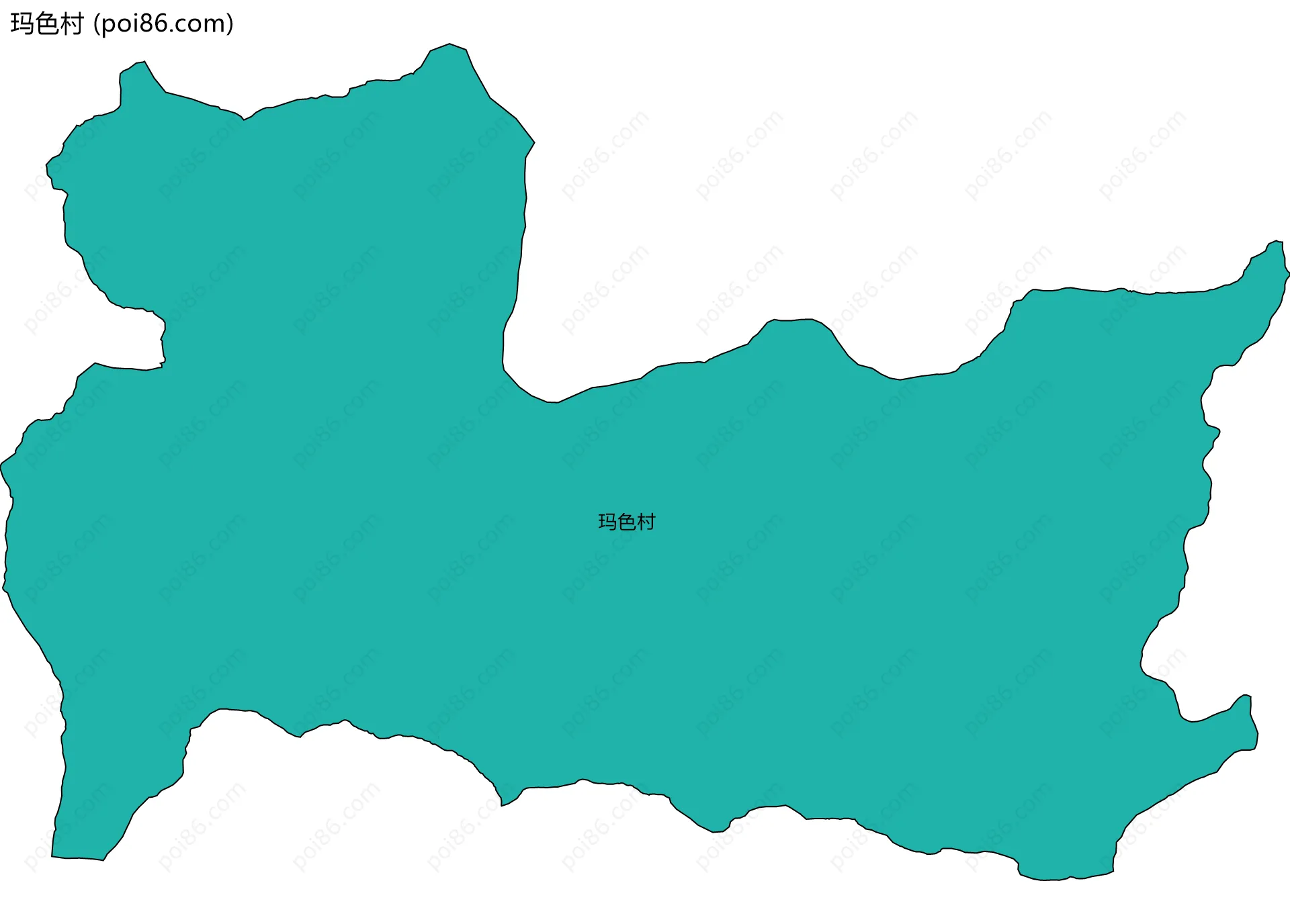 玛色村边界地图