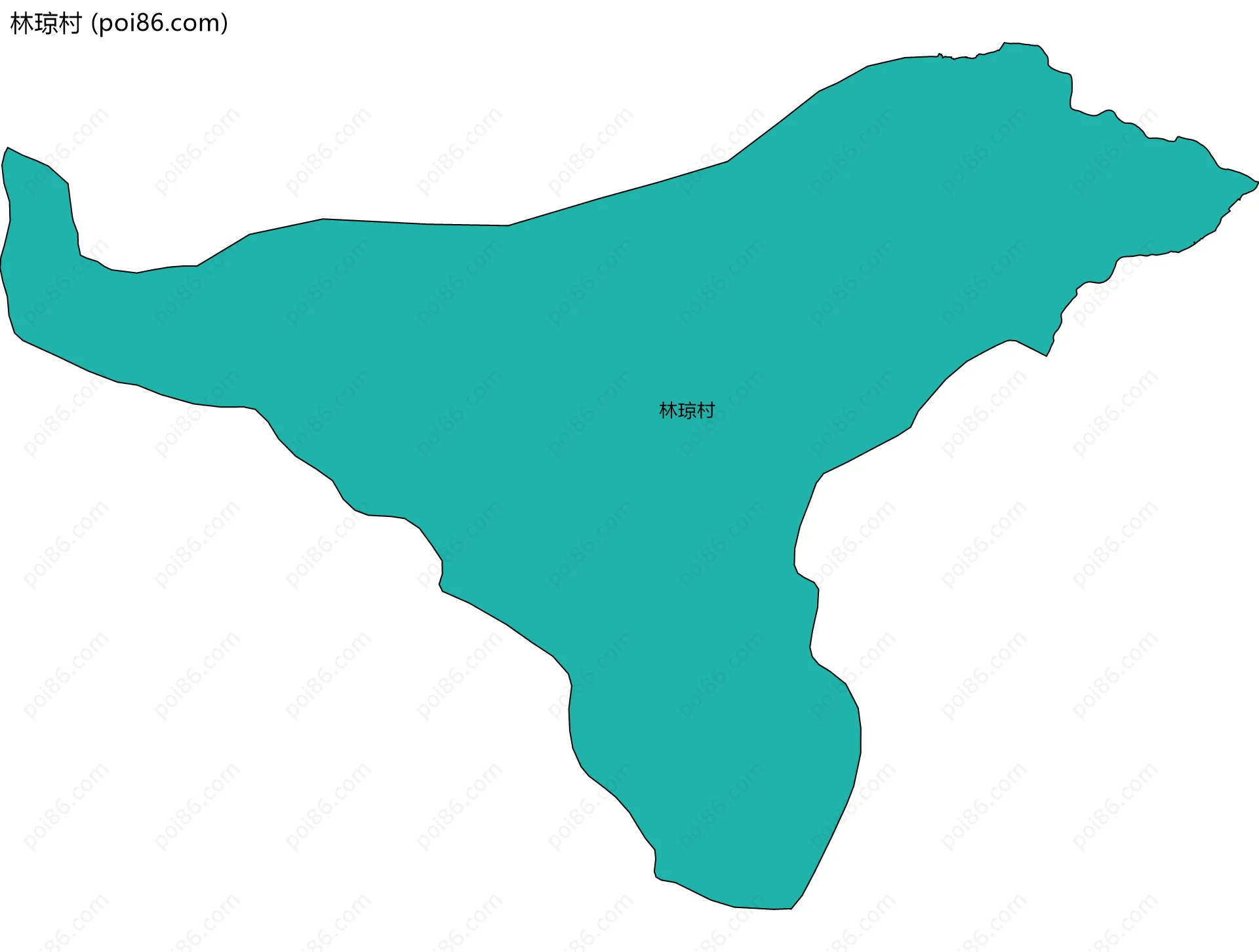 林琼村边界地图