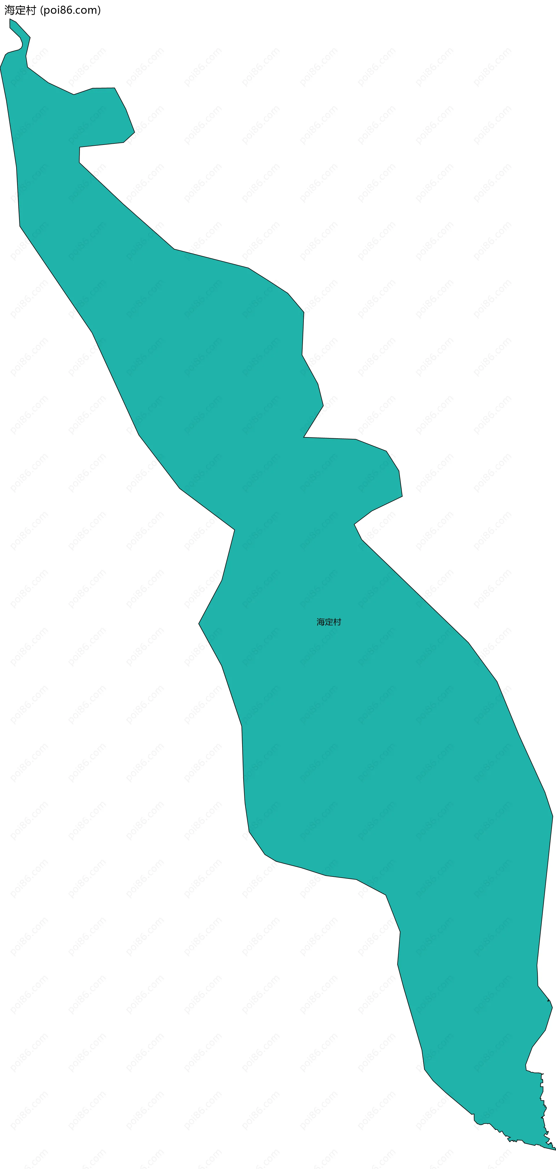 海定村边界地图