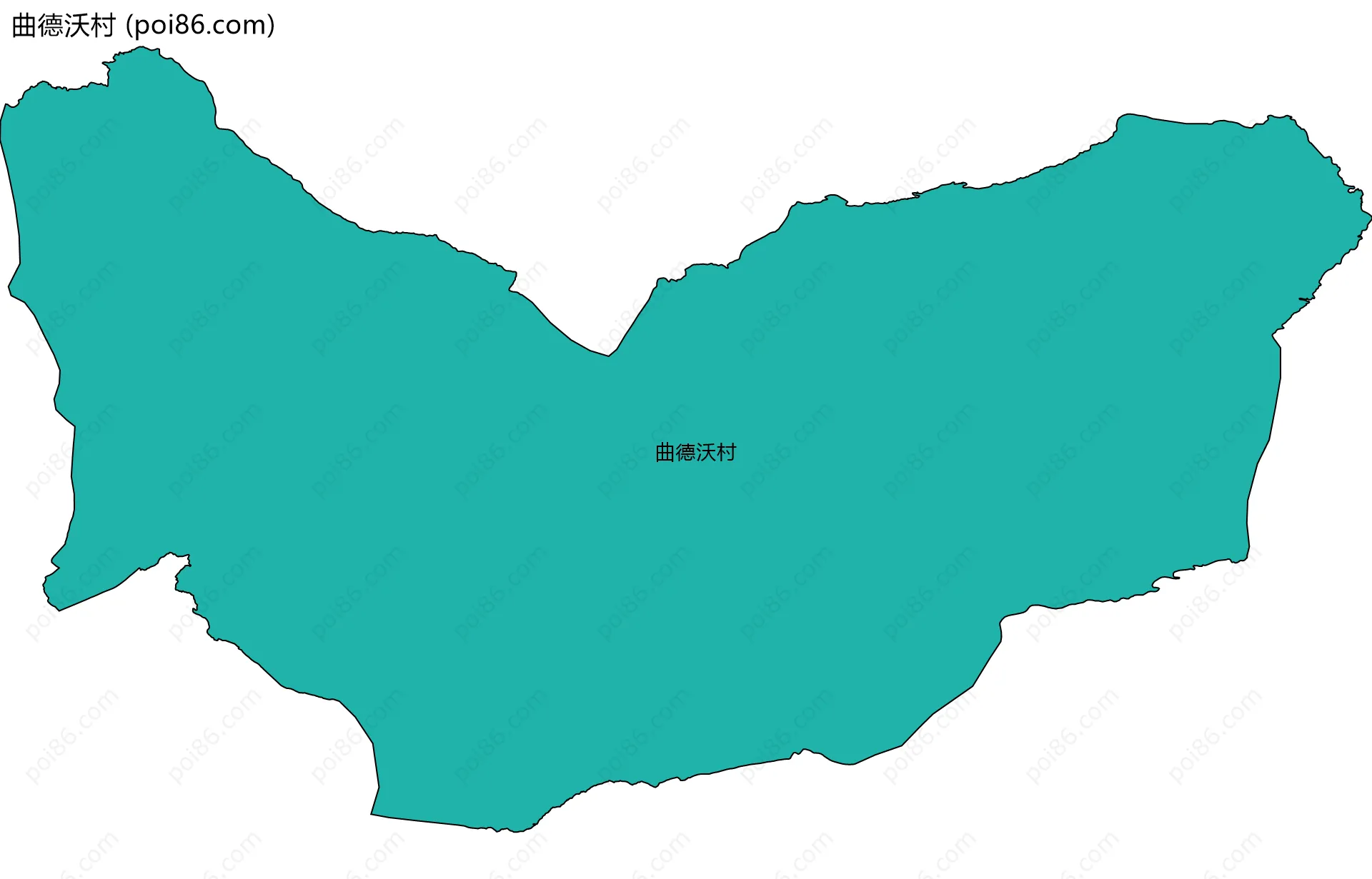 曲德沃村边界地图