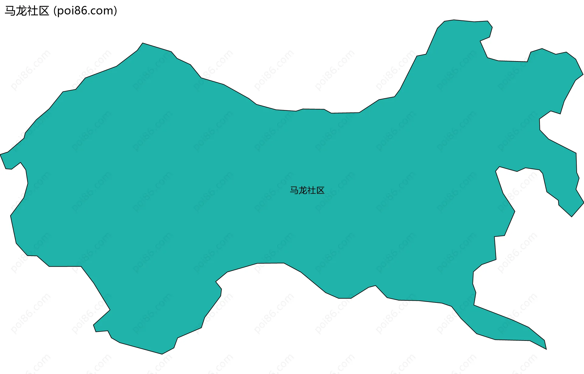 马龙社区边界地图