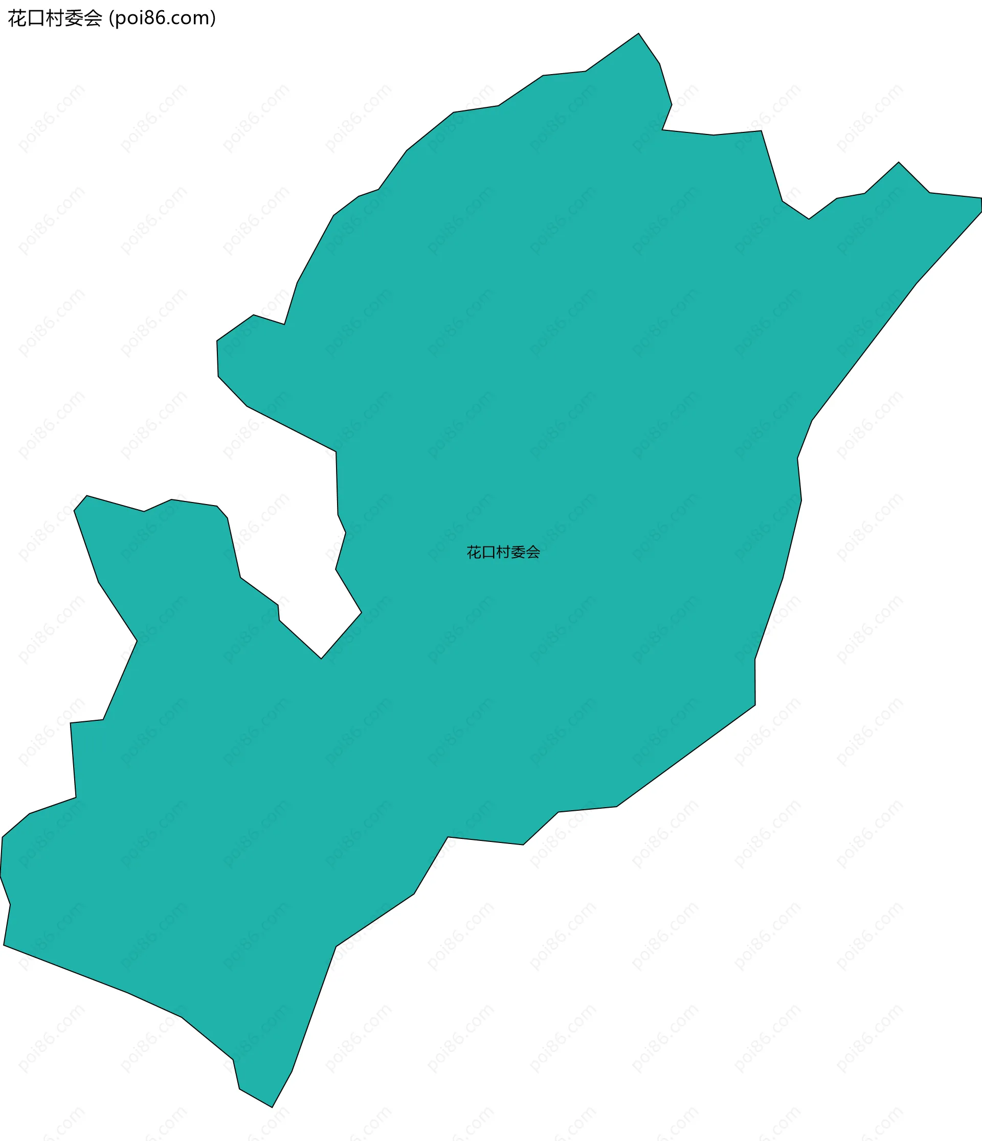 花口村委会边界地图