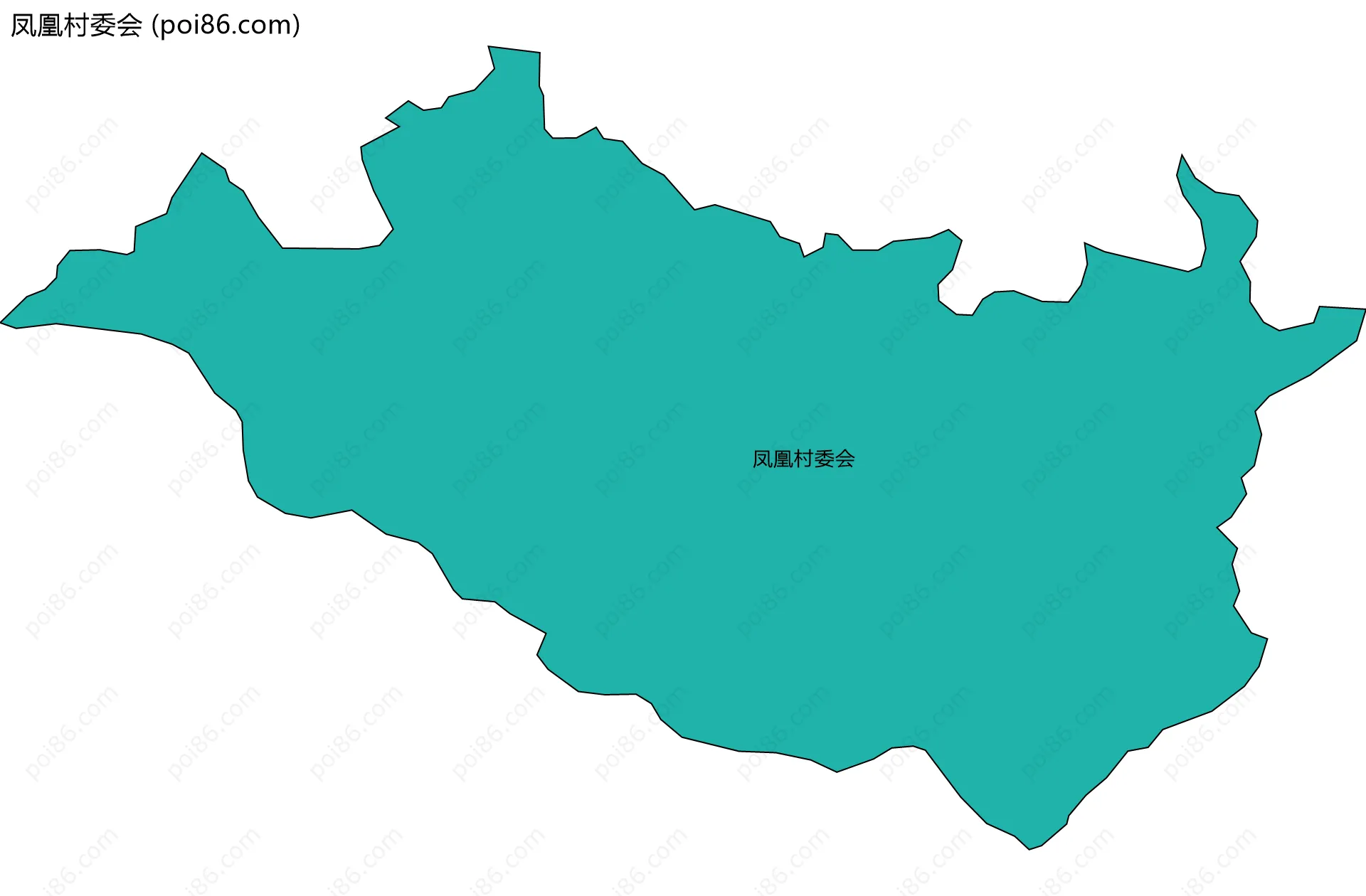 凤凰村委会边界地图