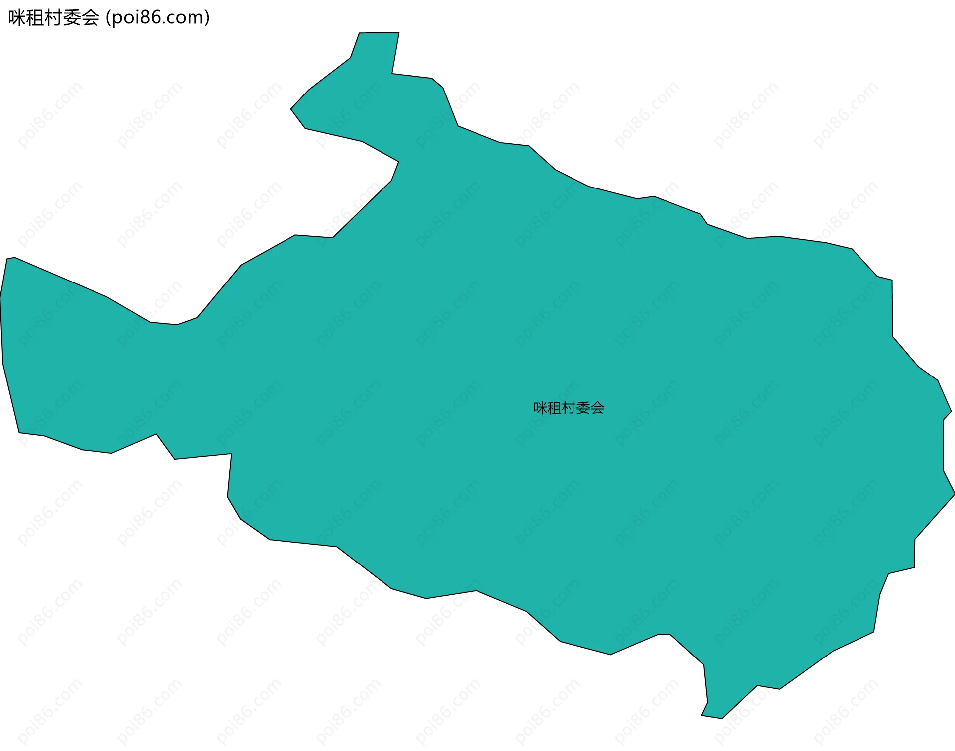 咪租村委会边界地图