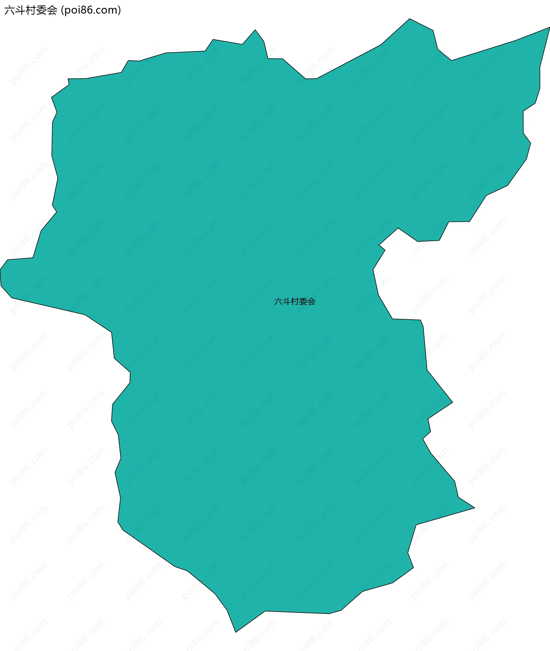 六斗村委会边界地图