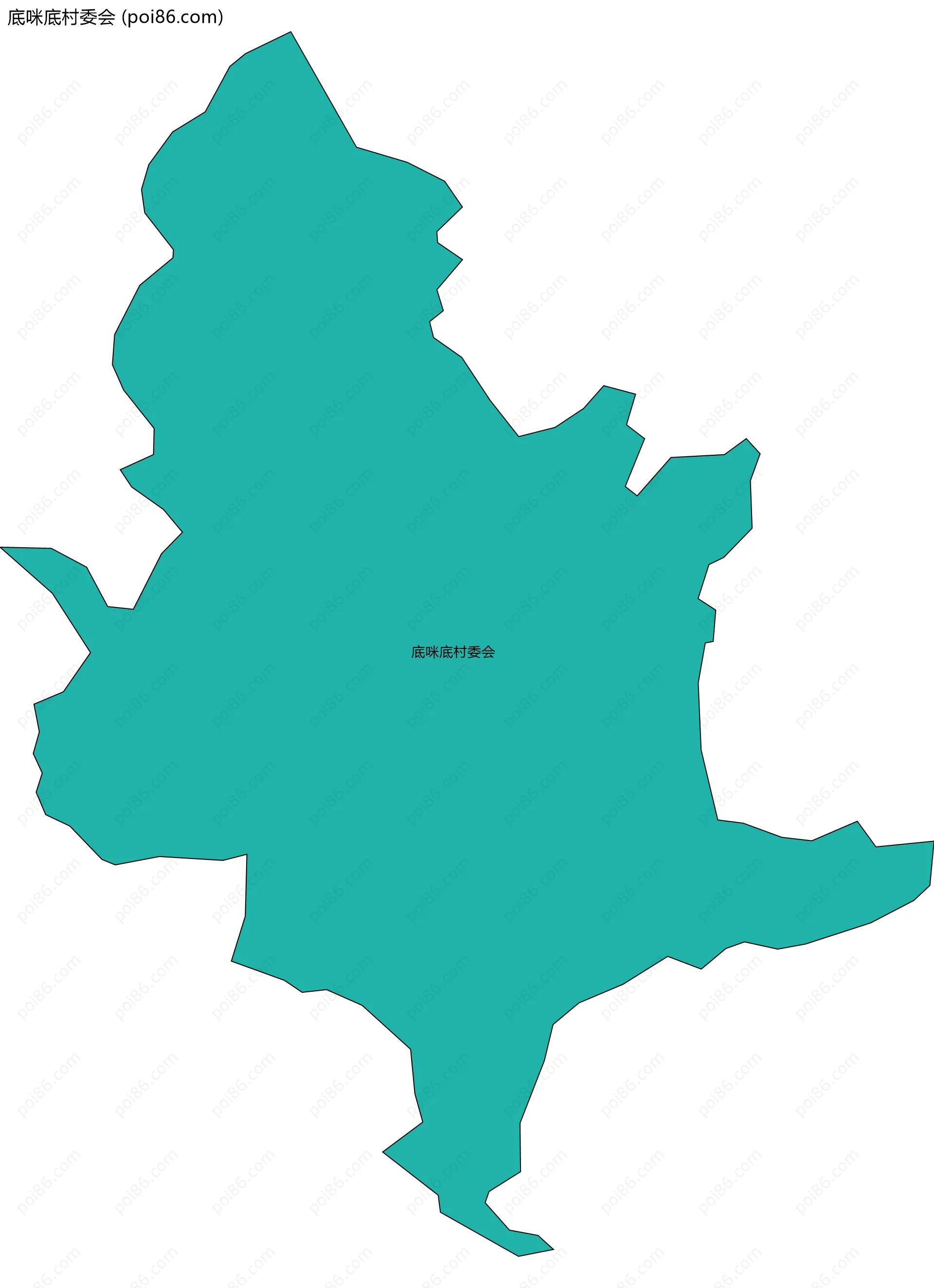 底咪底村委会边界地图