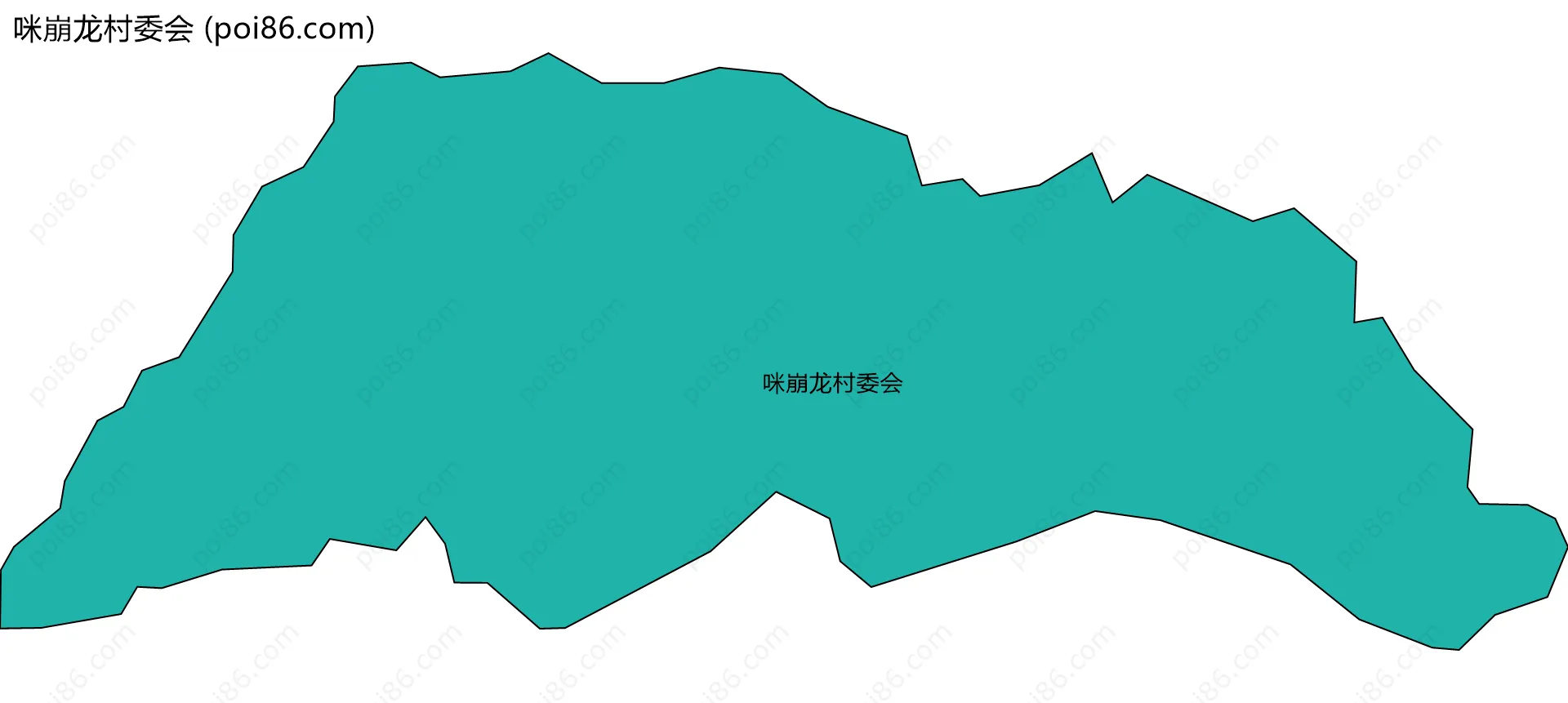 咪崩龙村委会边界地图