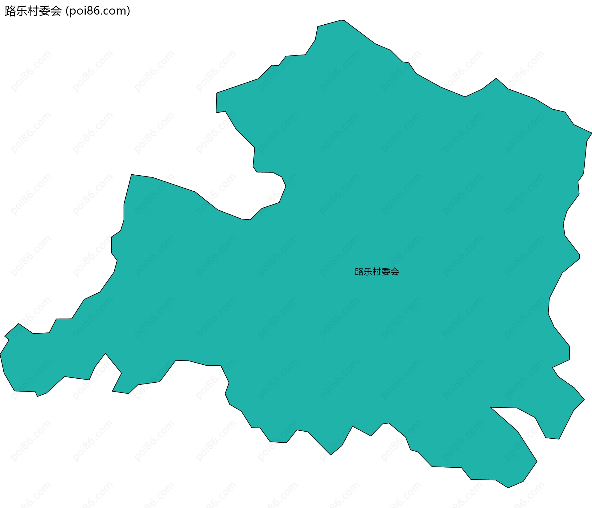 路乐村委会边界地图