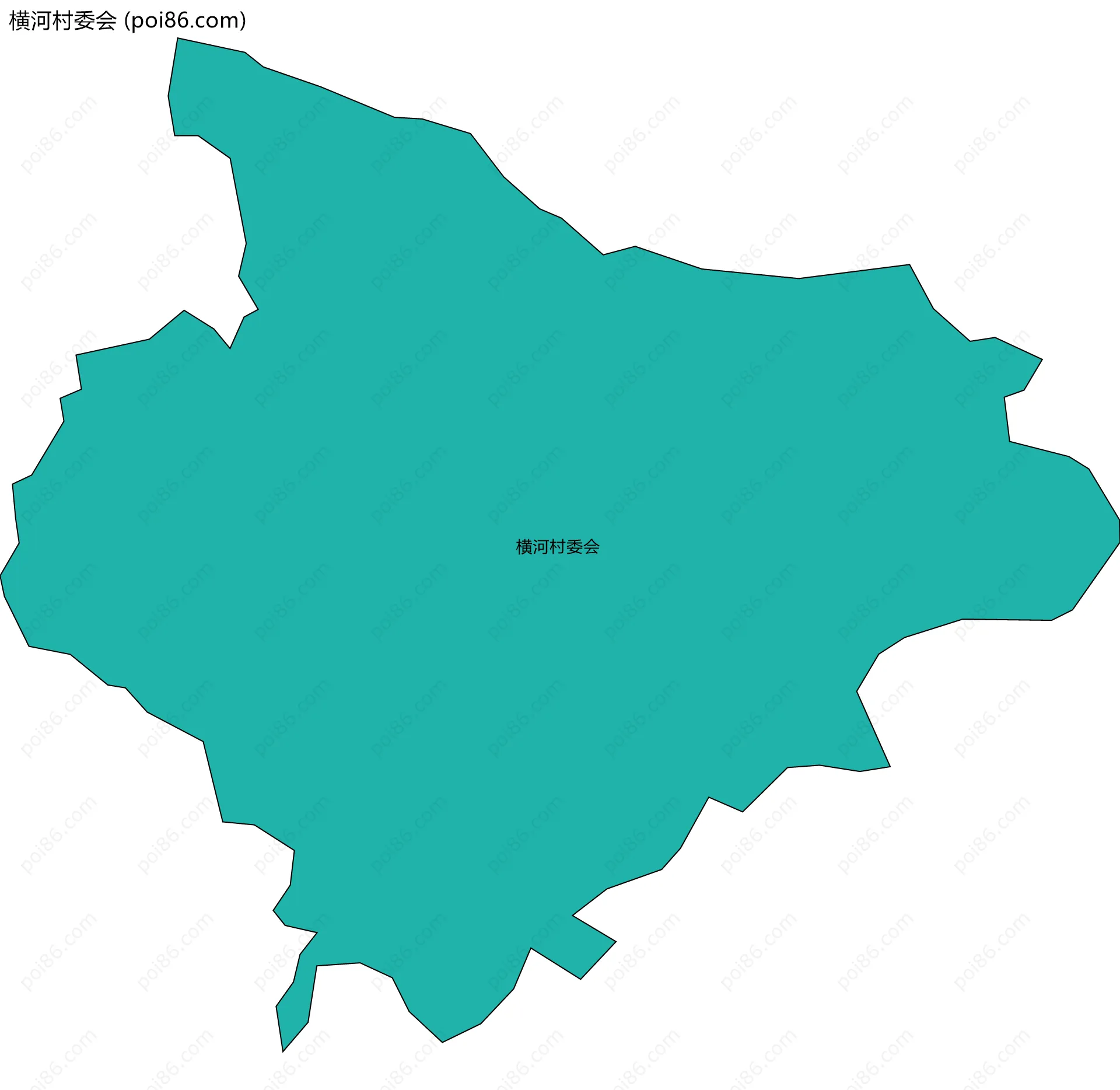 横河村委会边界地图