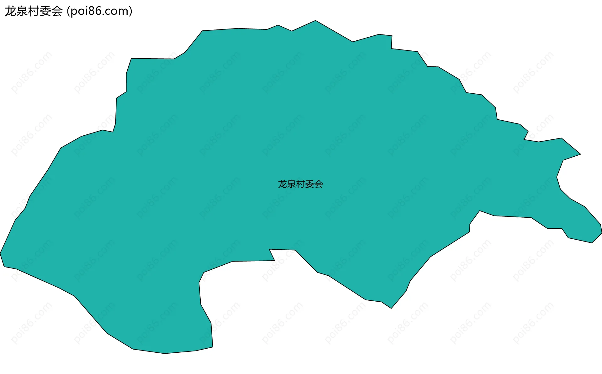 龙泉村委会边界地图