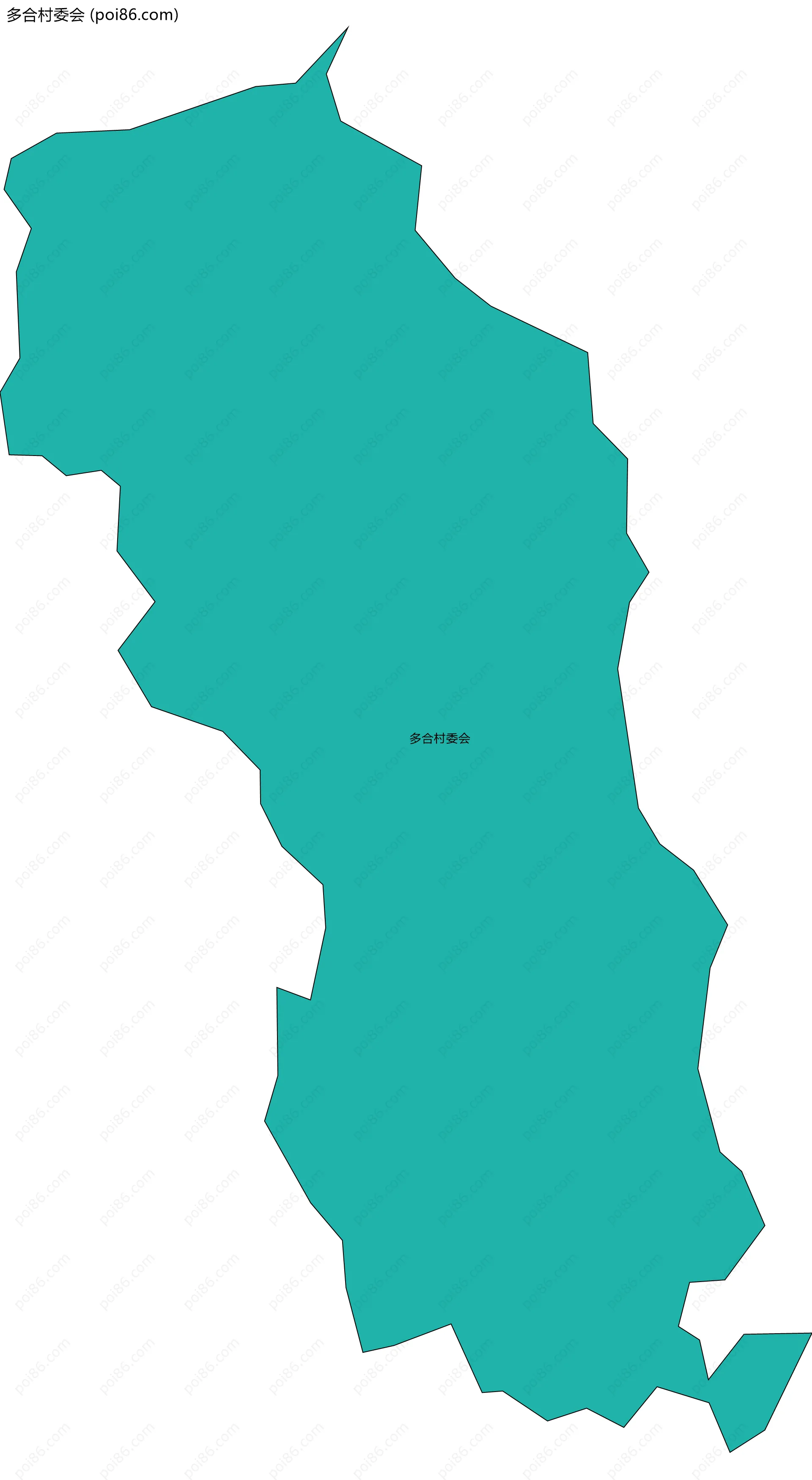 多合村委会边界地图