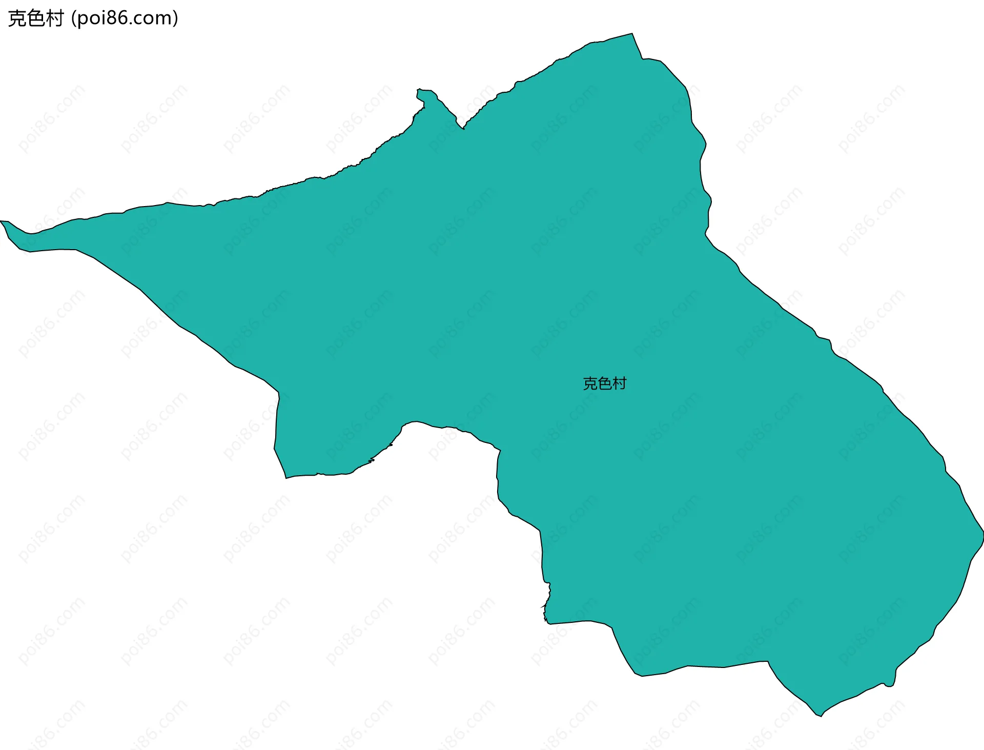 克色村边界地图