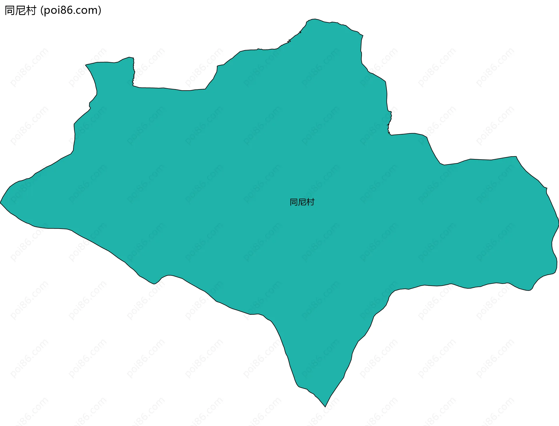 同尼村边界地图