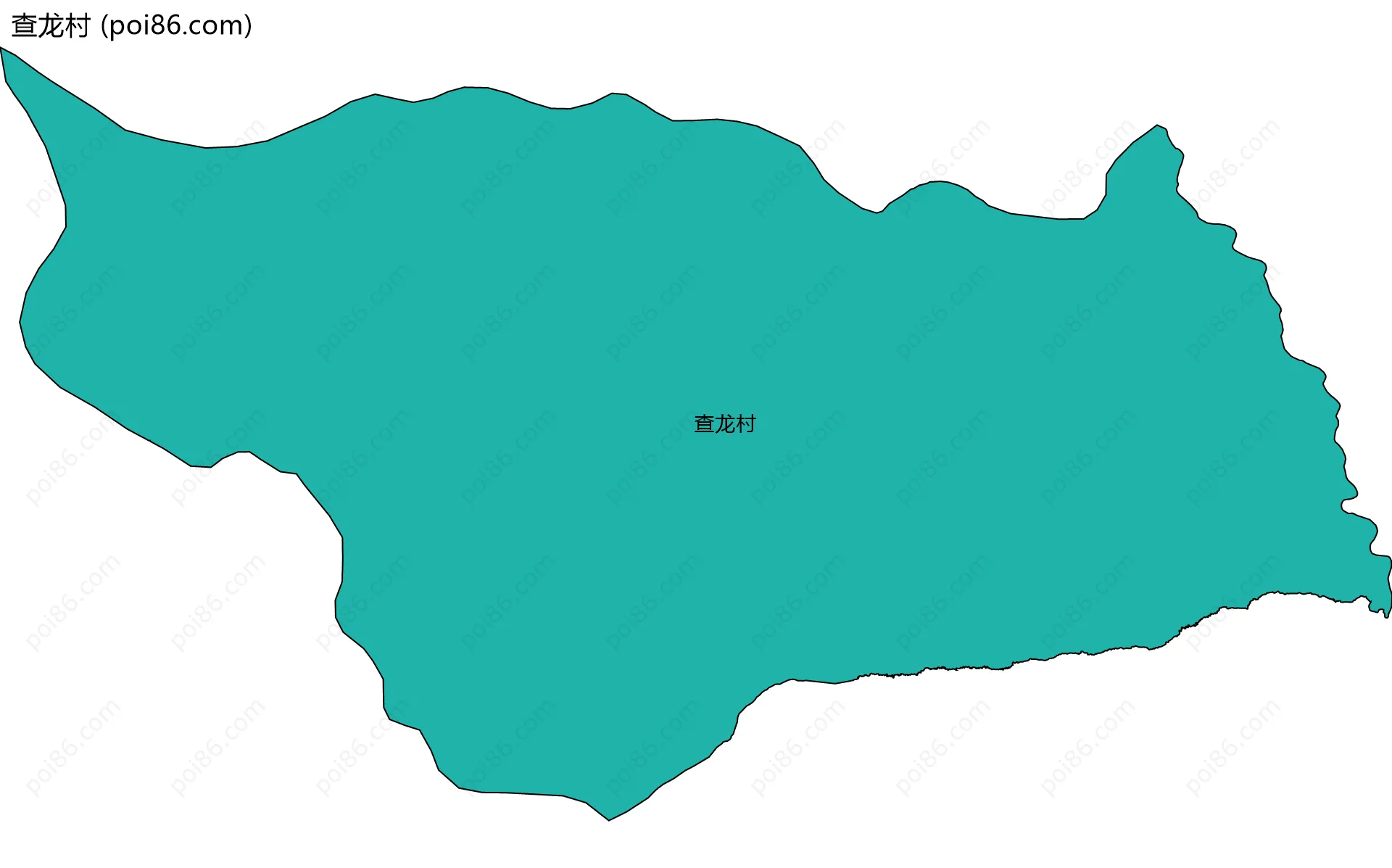 查龙村边界地图