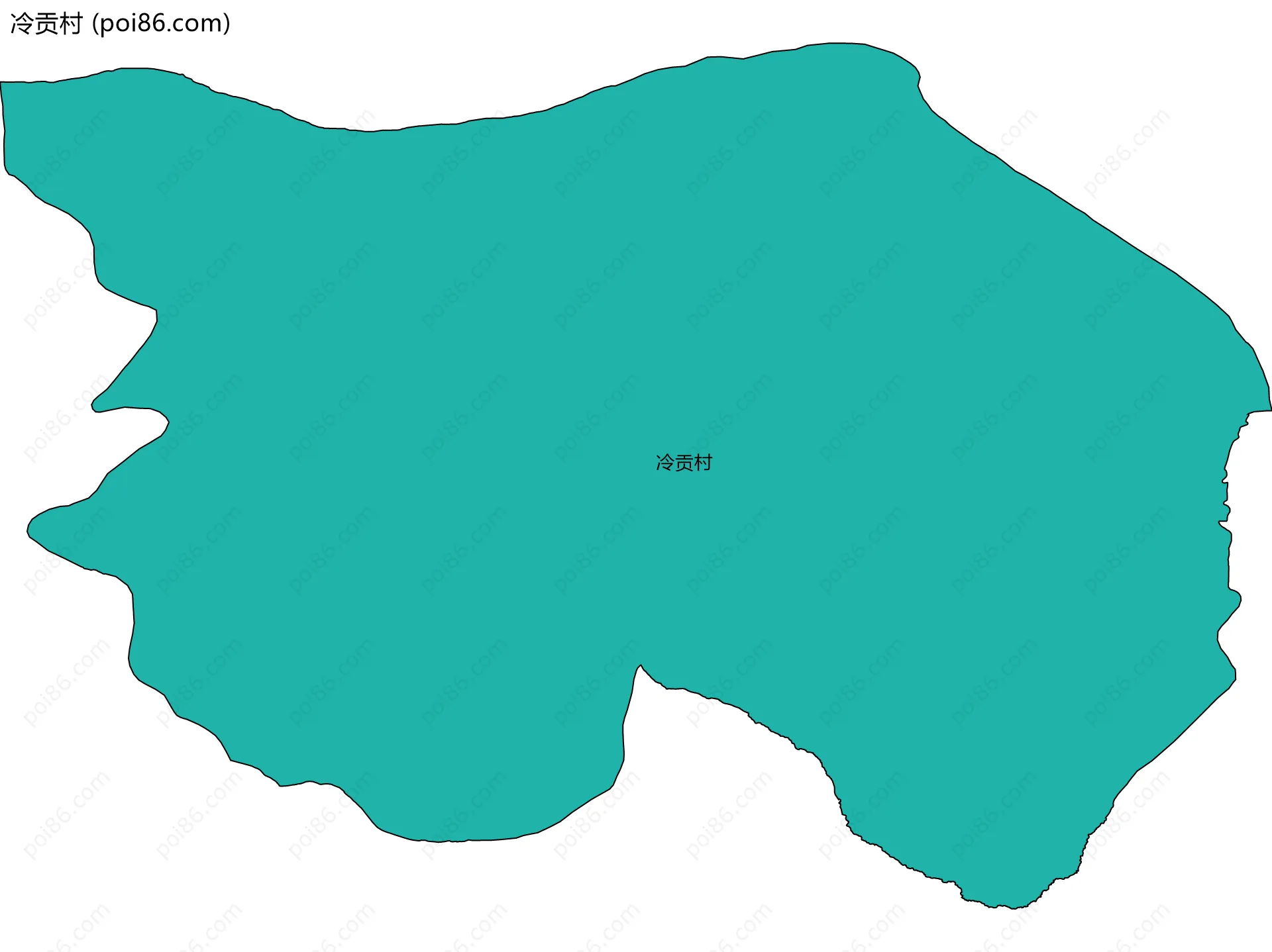 冷贡村边界地图