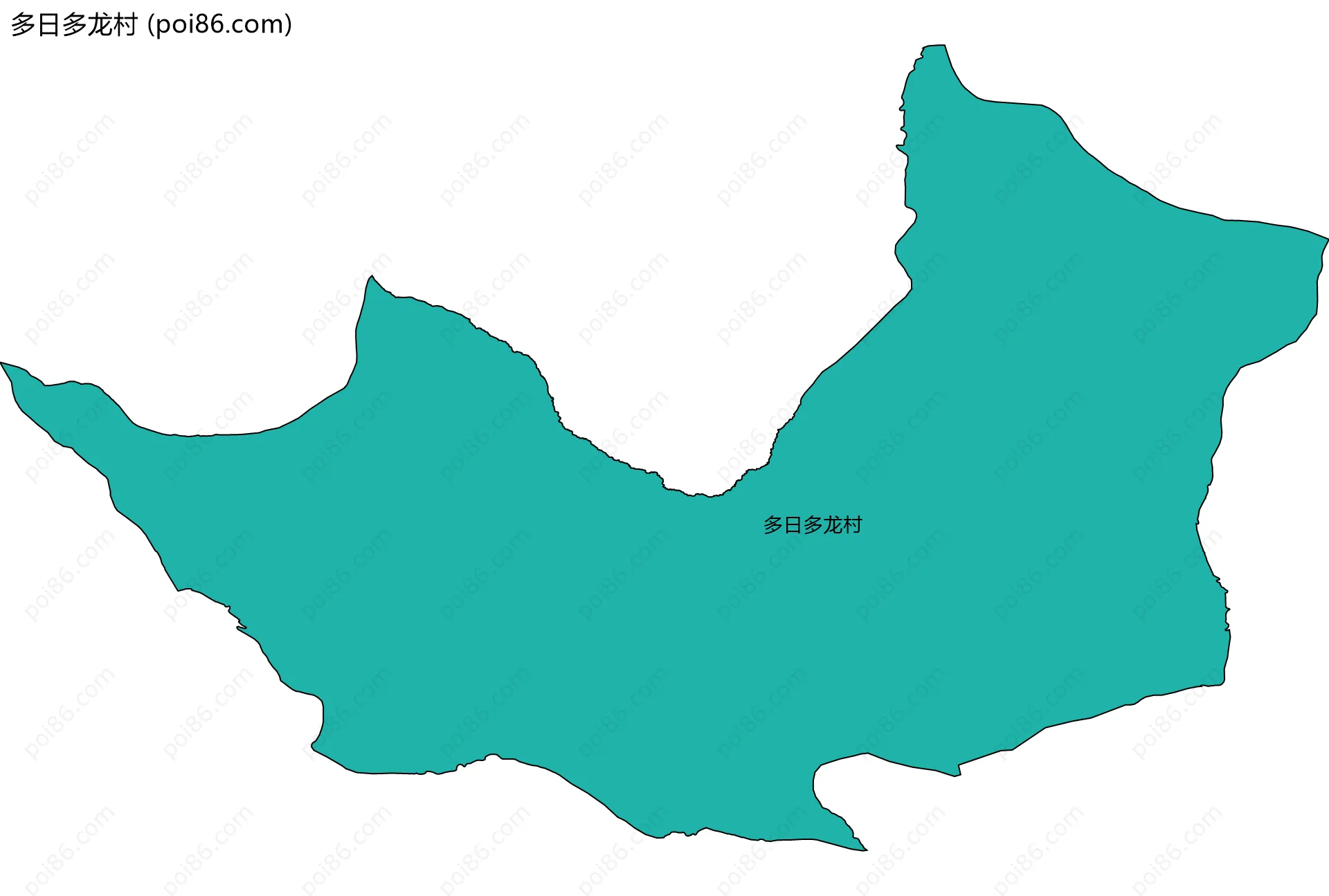多日多龙村边界地图