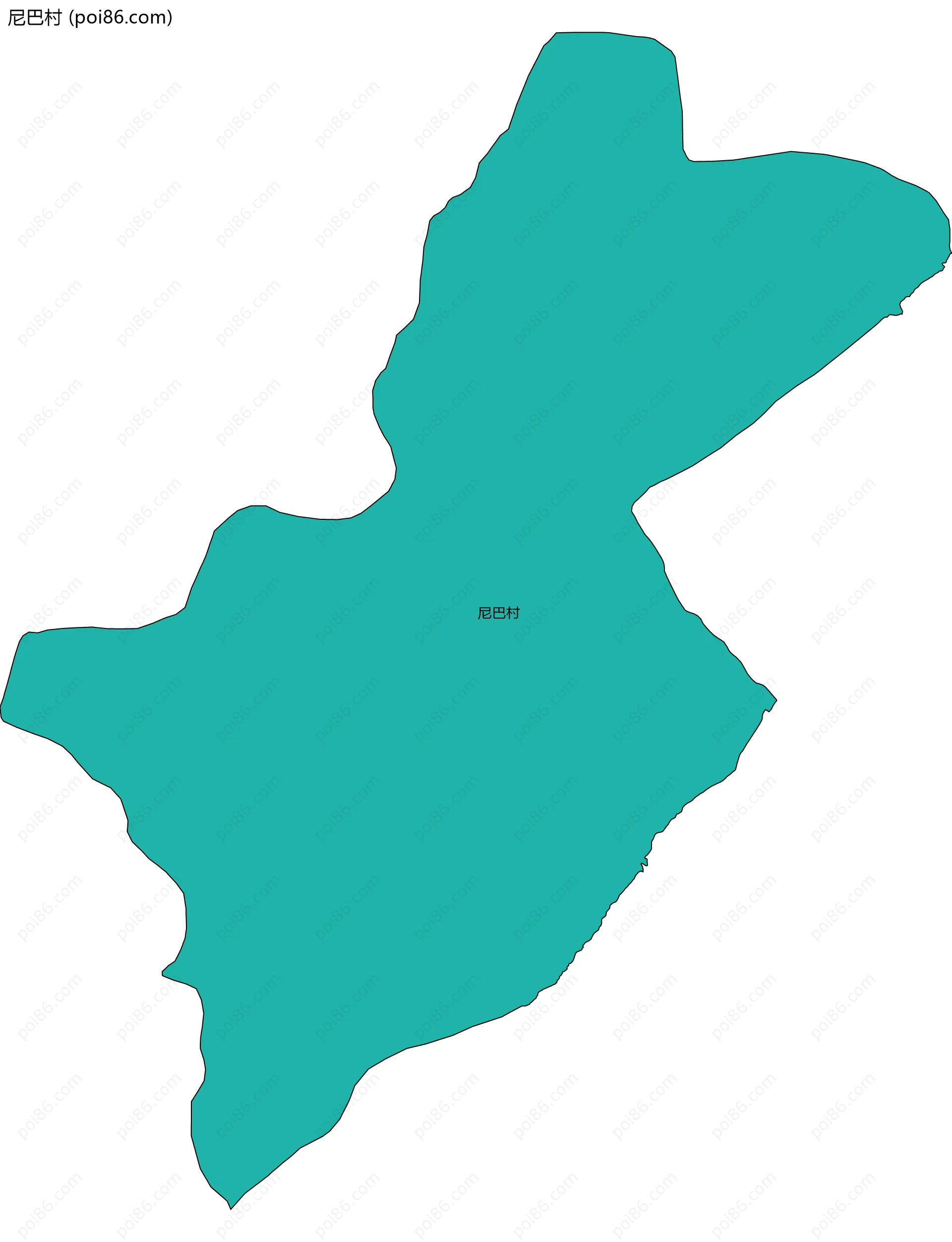 尼巴村边界地图