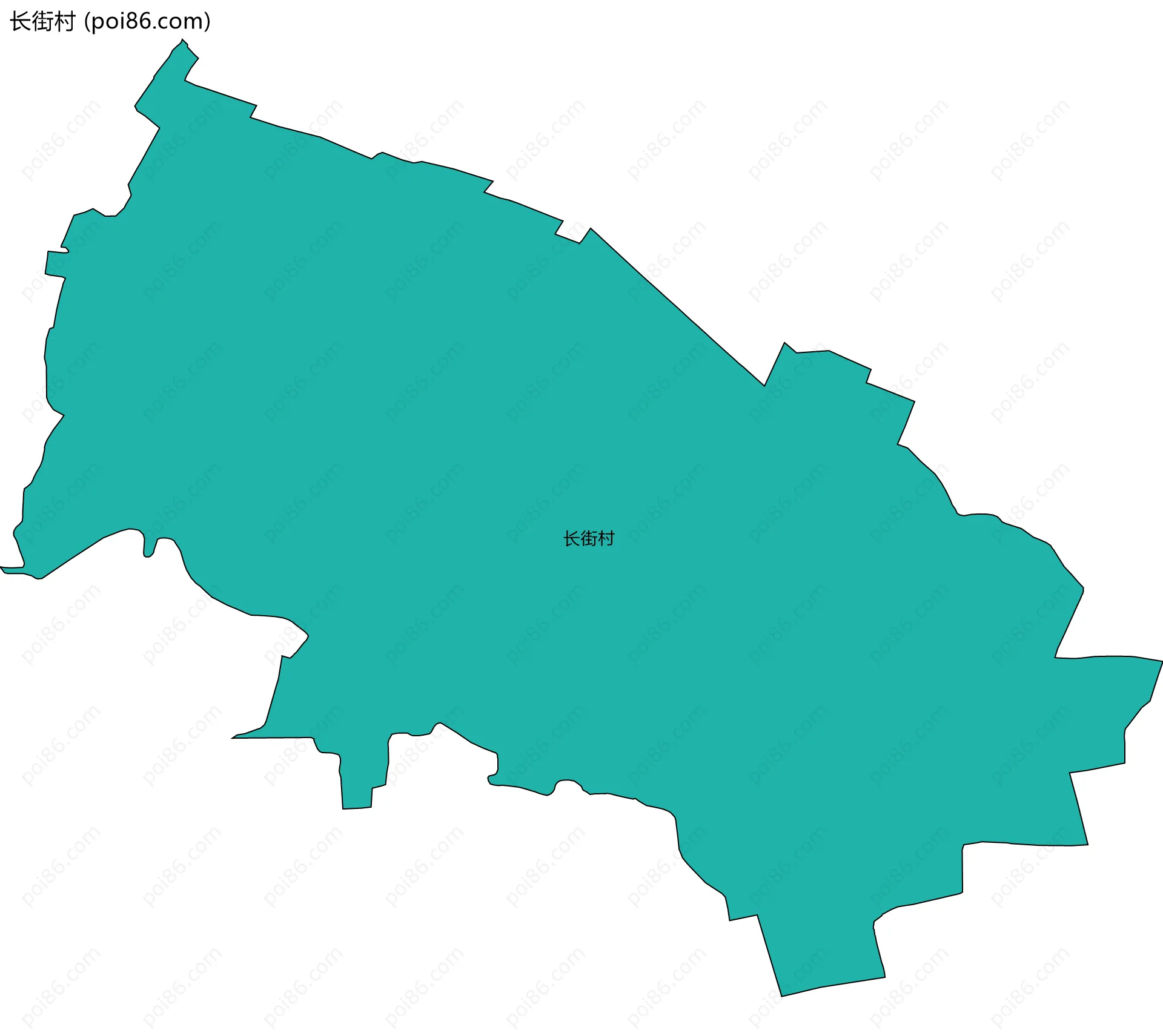 长街村边界地图