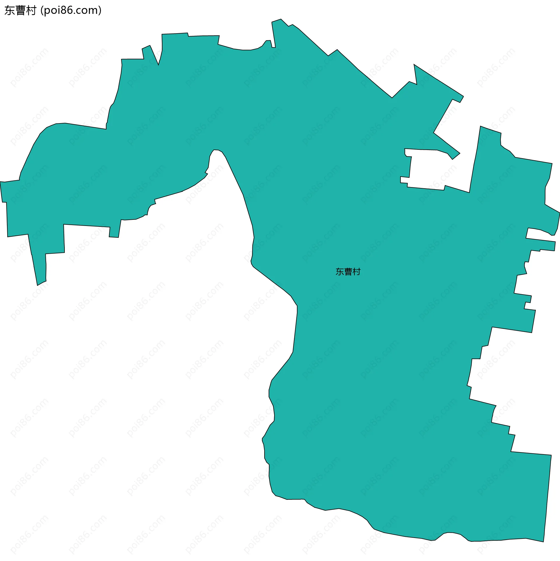 东曹村边界地图