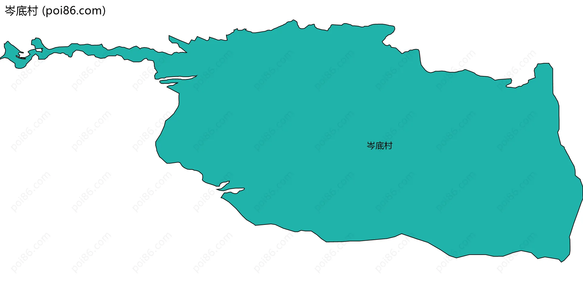 岑底村边界地图