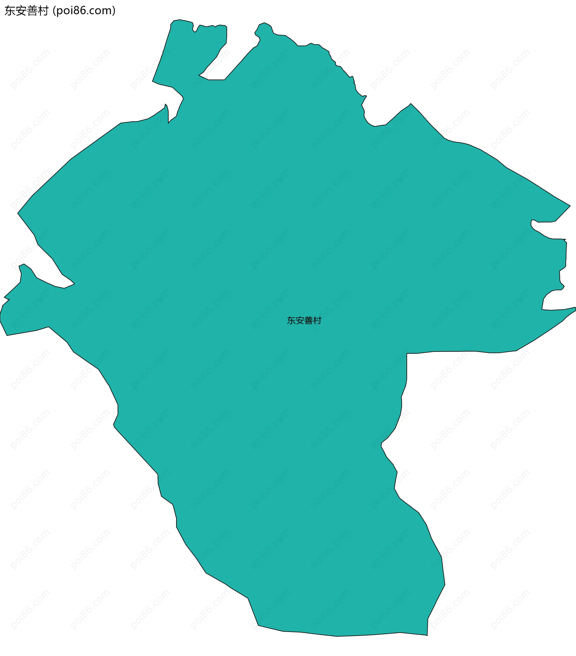 东安善村边界地图