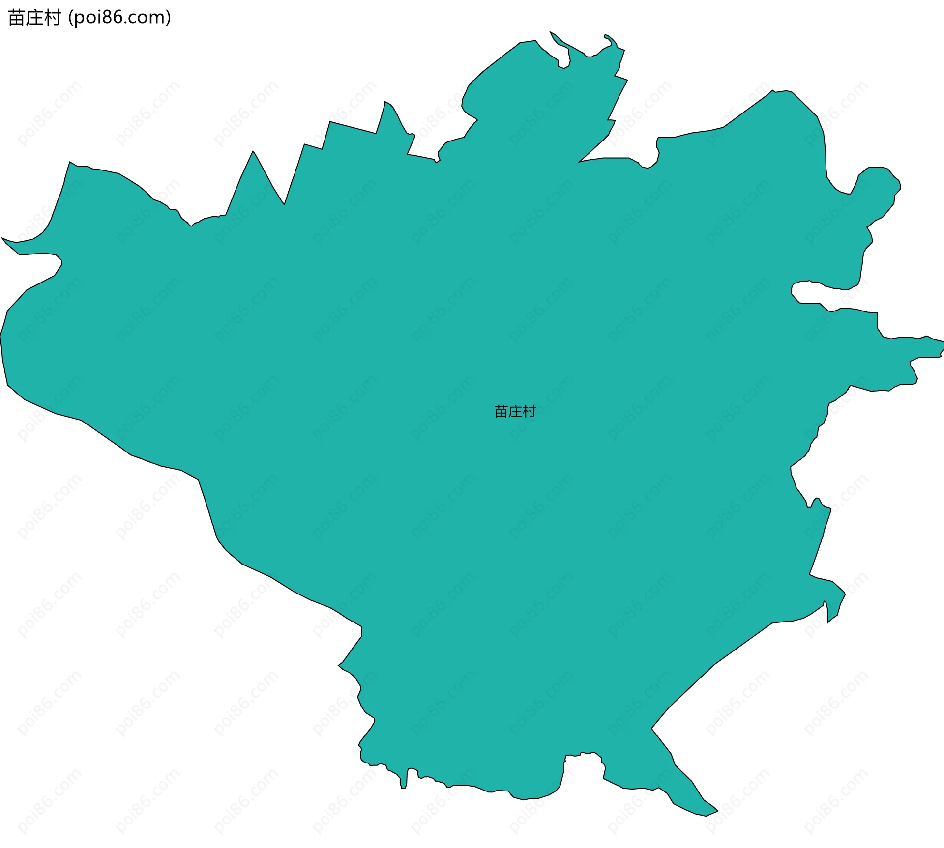 苗庄村边界地图