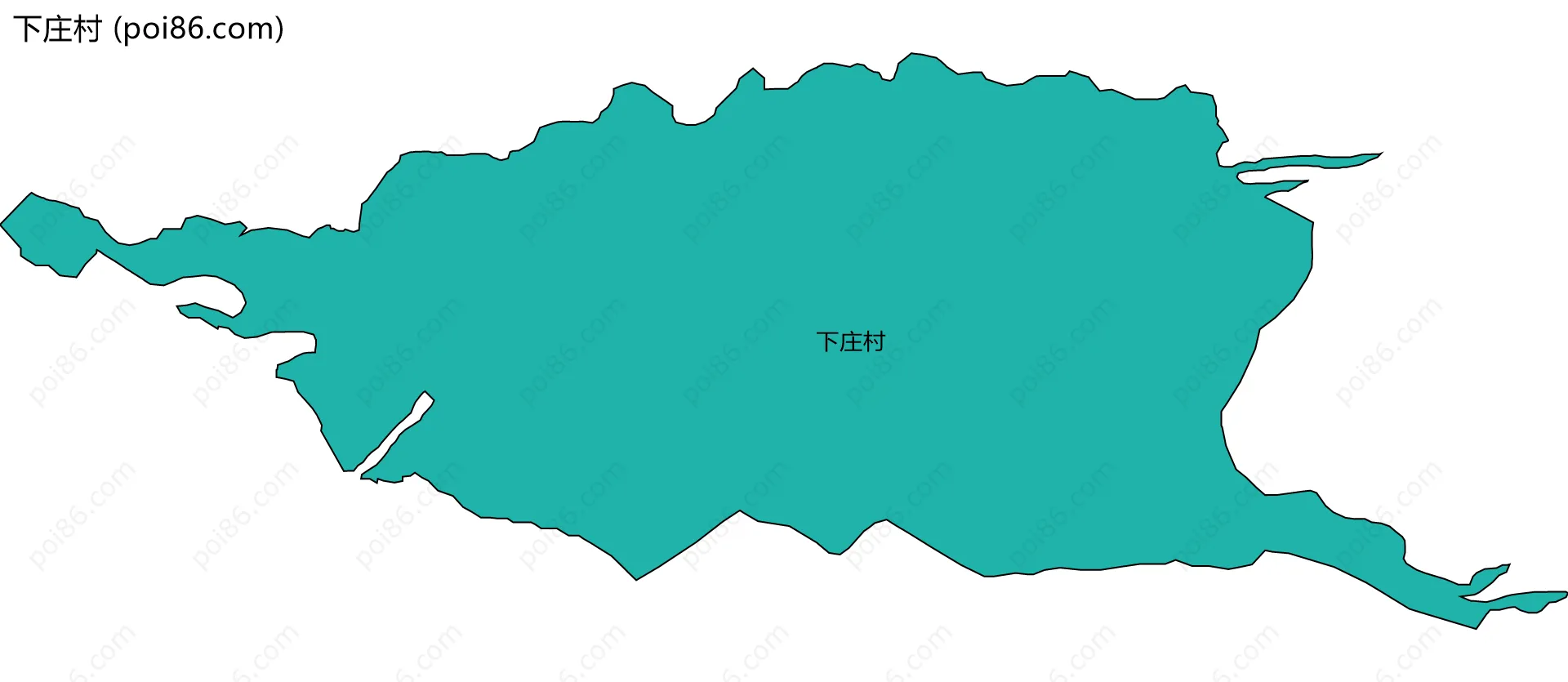 下庄村边界地图