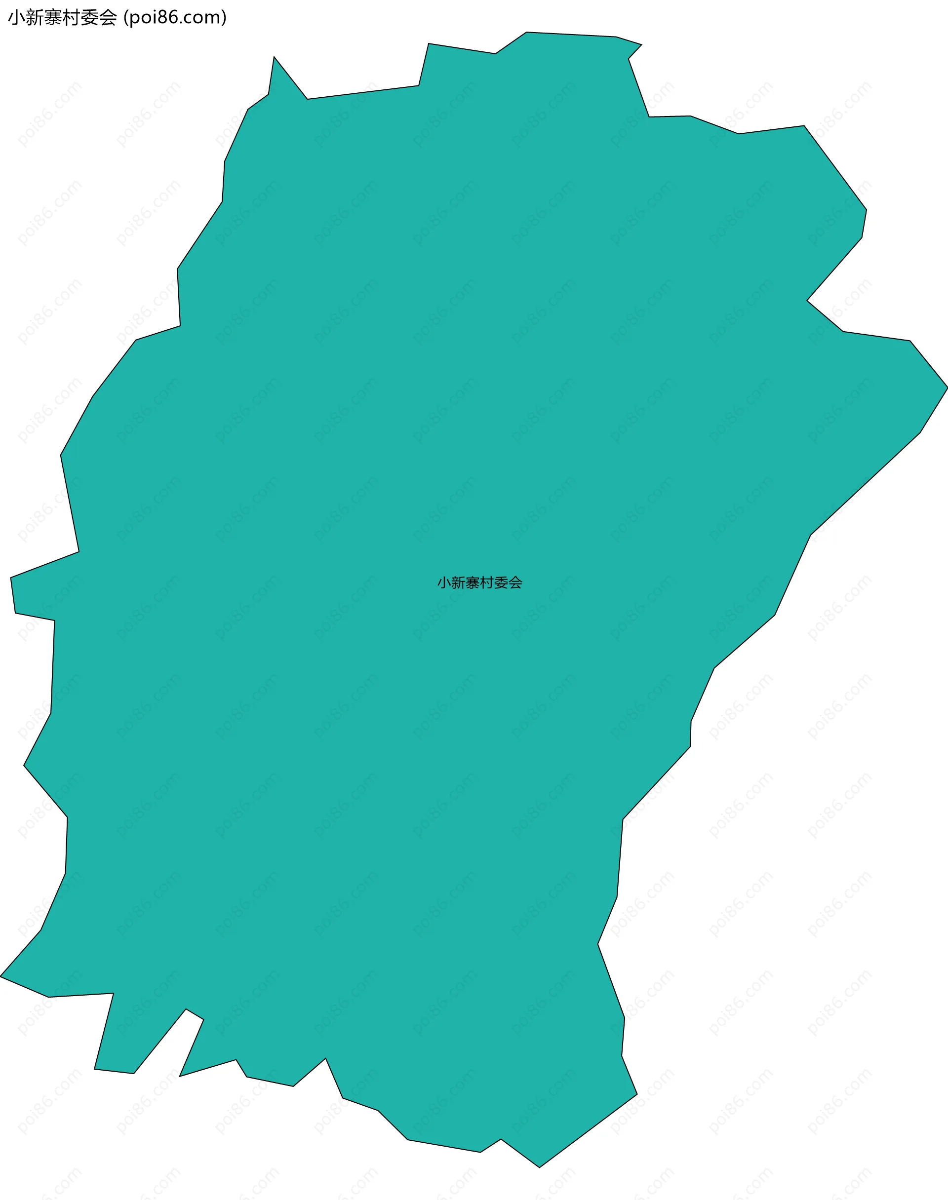 小新寨村委会边界地图