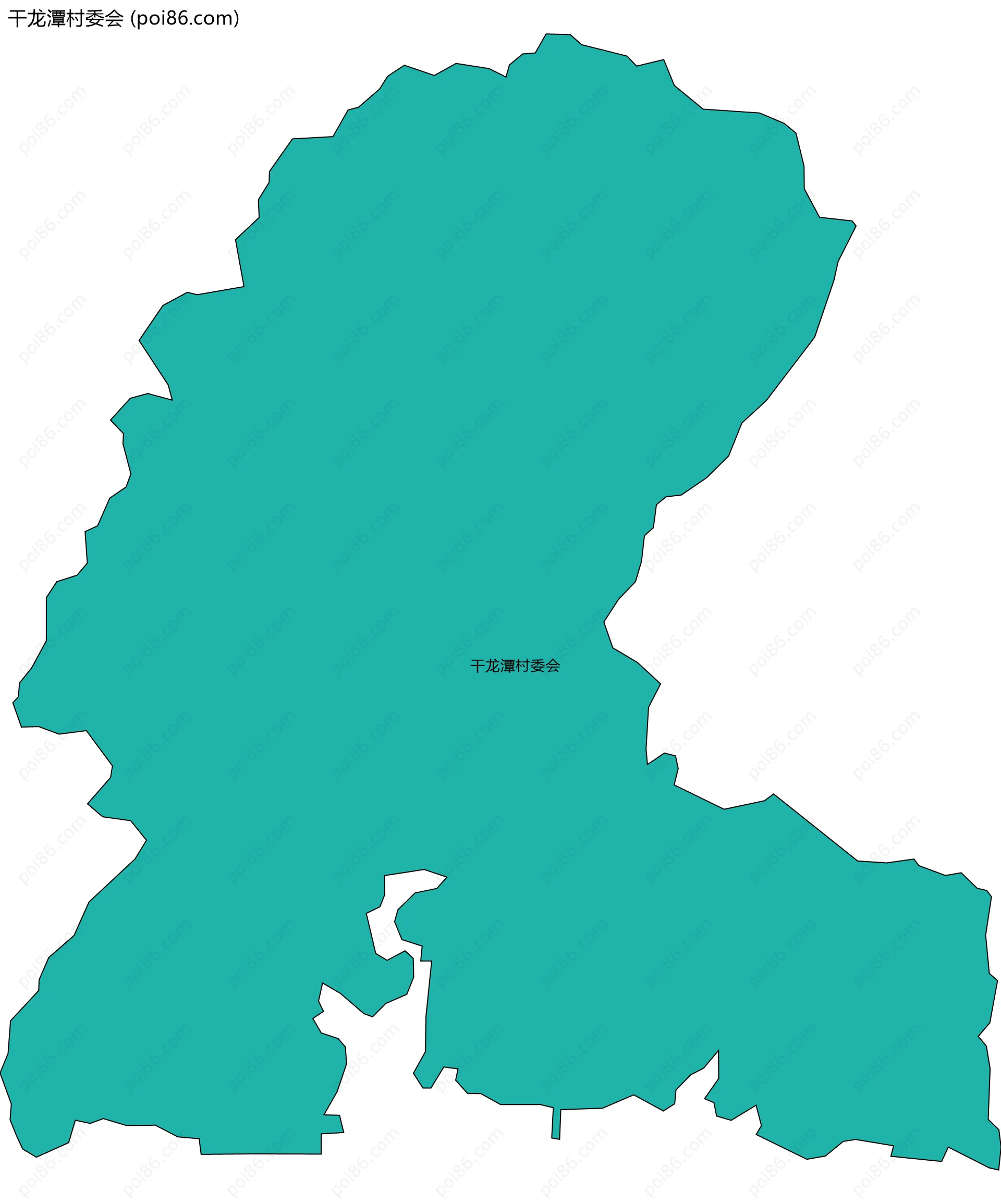 干龙潭村委会边界地图