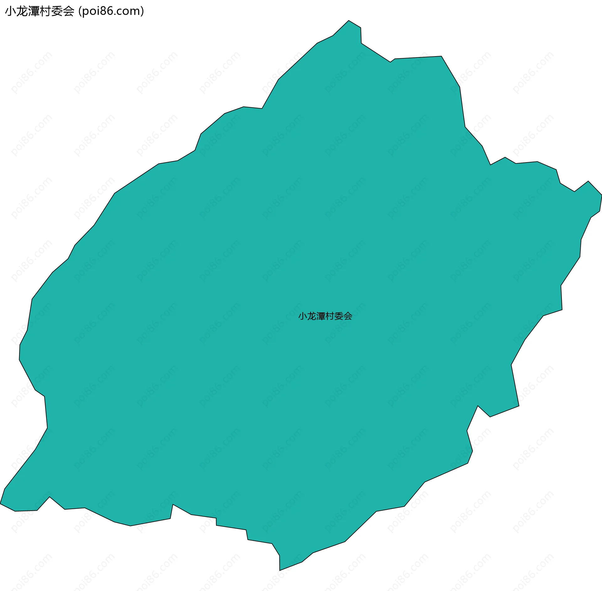 小龙潭村委会边界地图