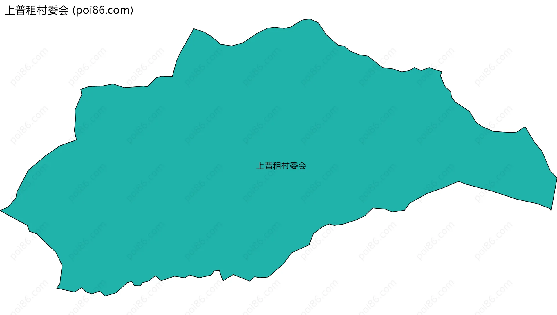 上普租村委会边界地图