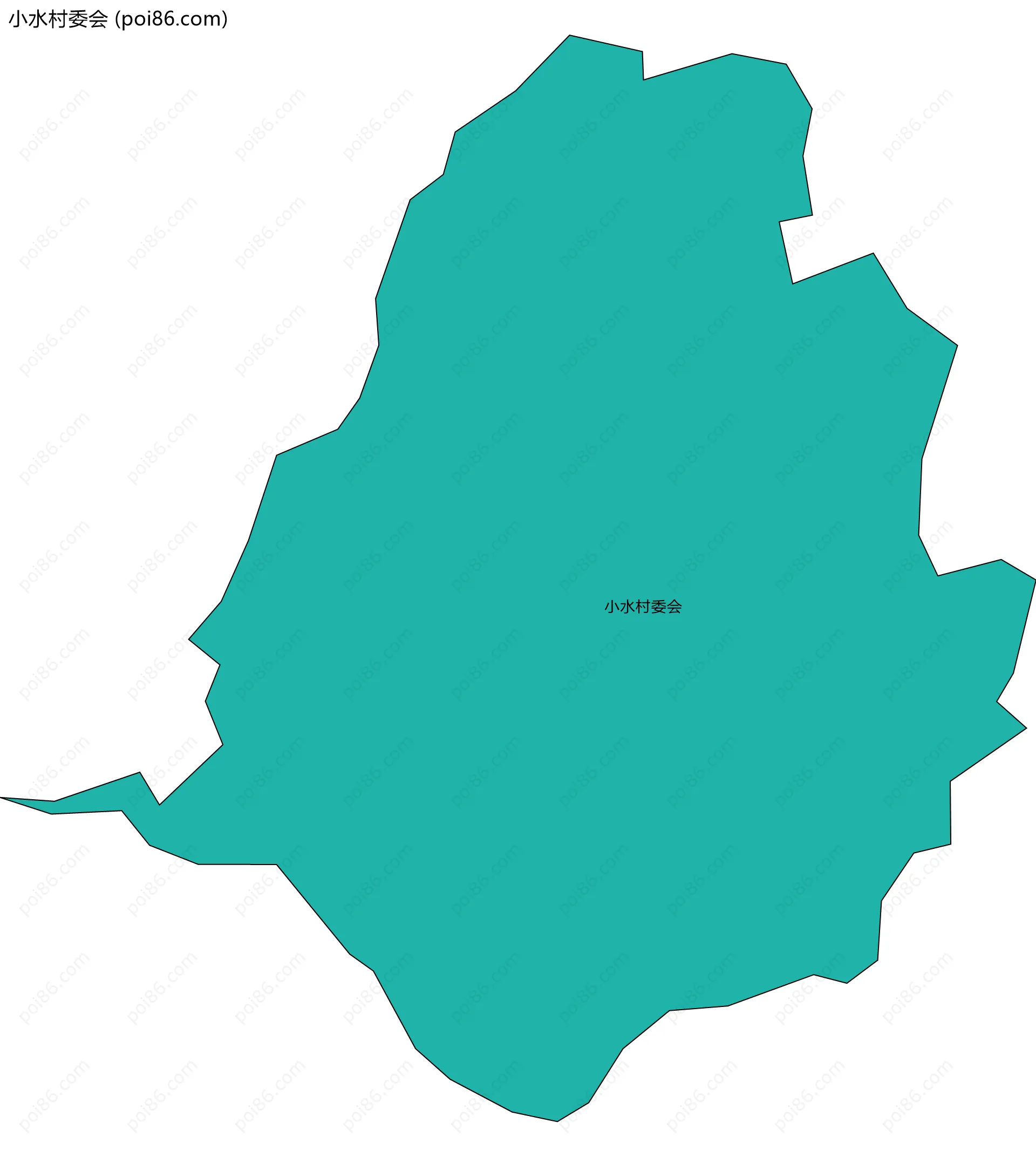 小水村委会边界地图