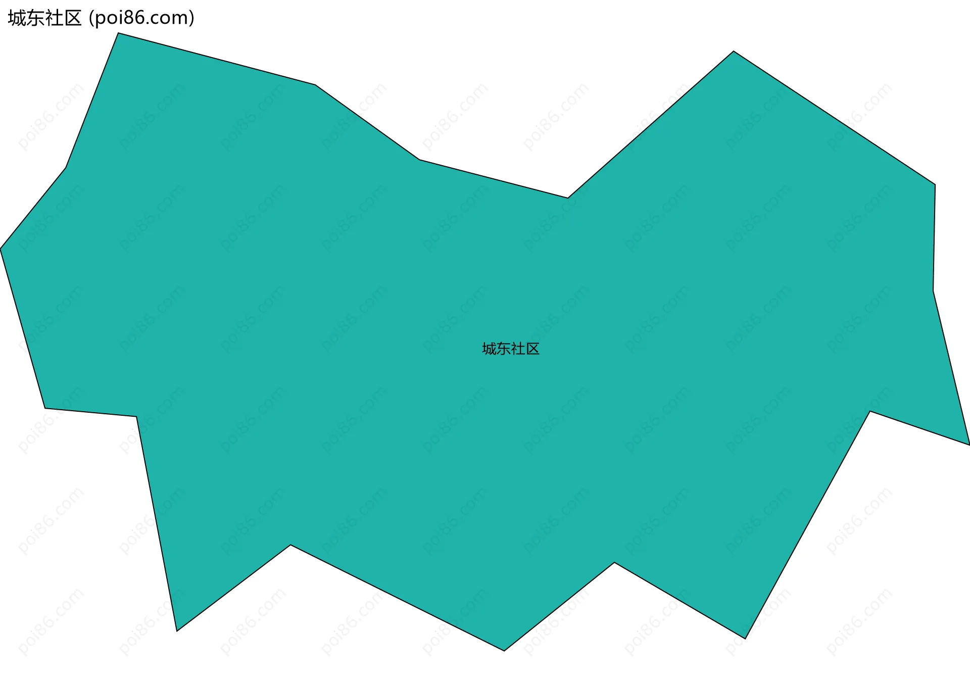 城东社区边界地图
