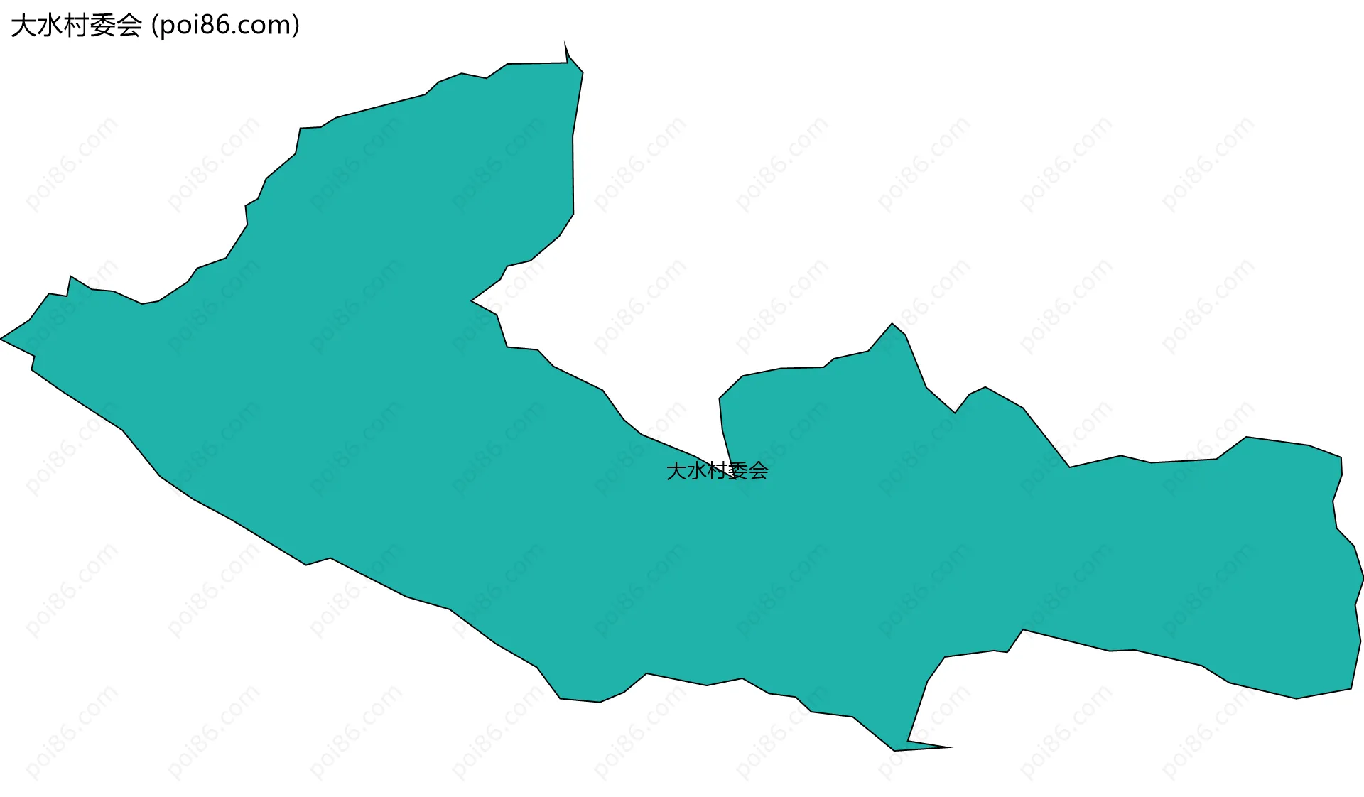 大水村委会边界地图
