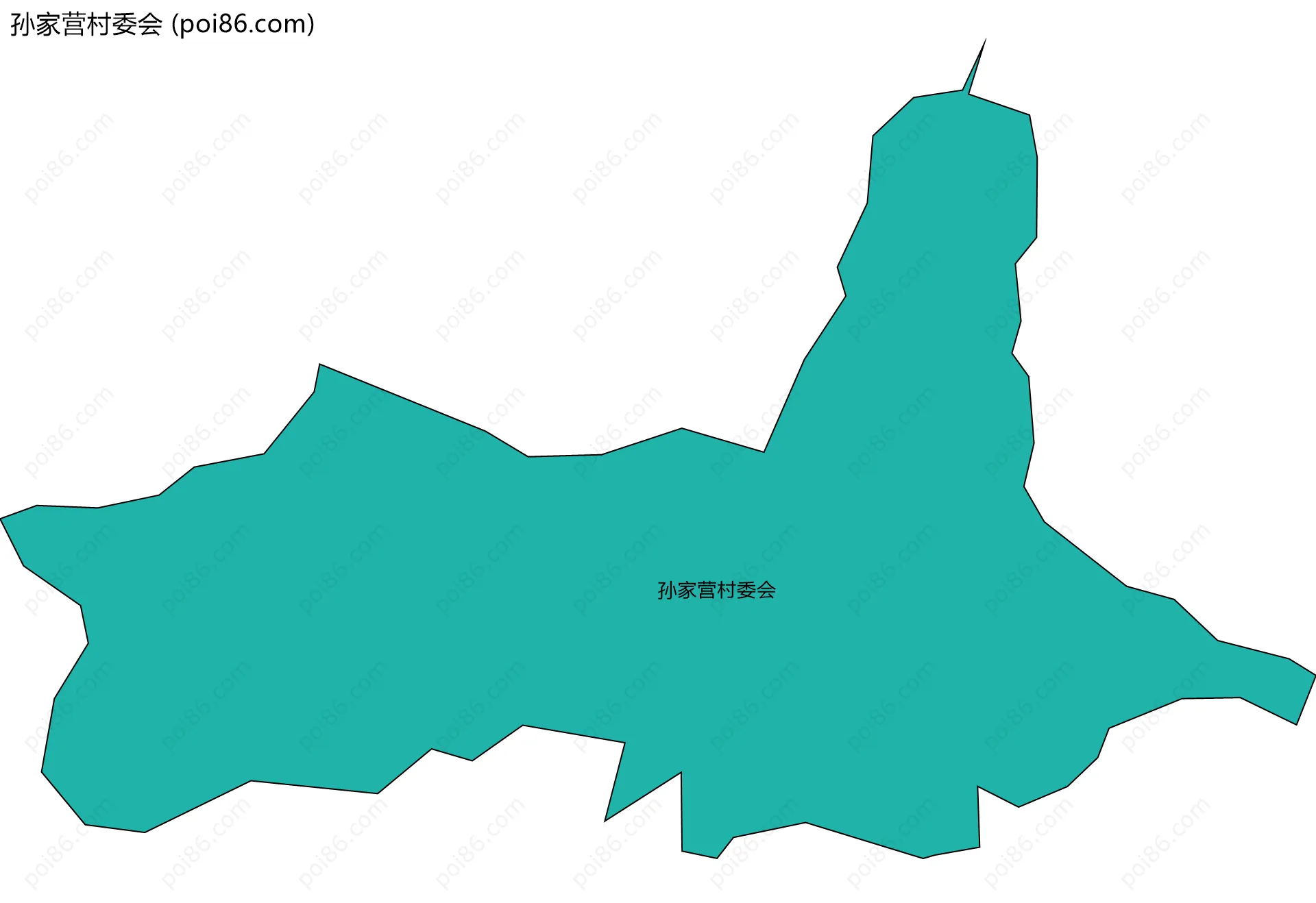 孙家营村委会边界地图