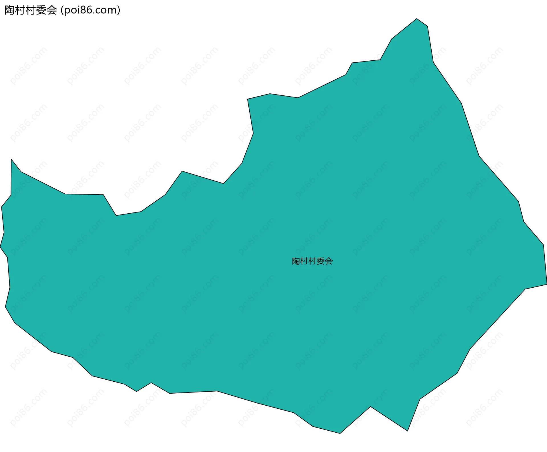 陶村村委会边界地图