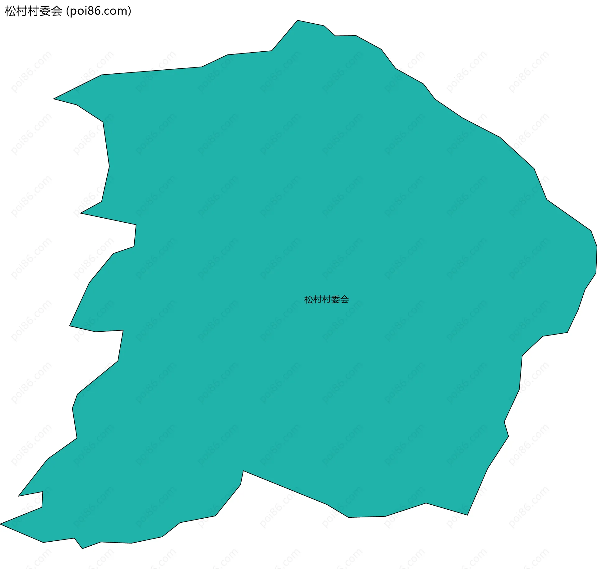 松村村委会边界地图