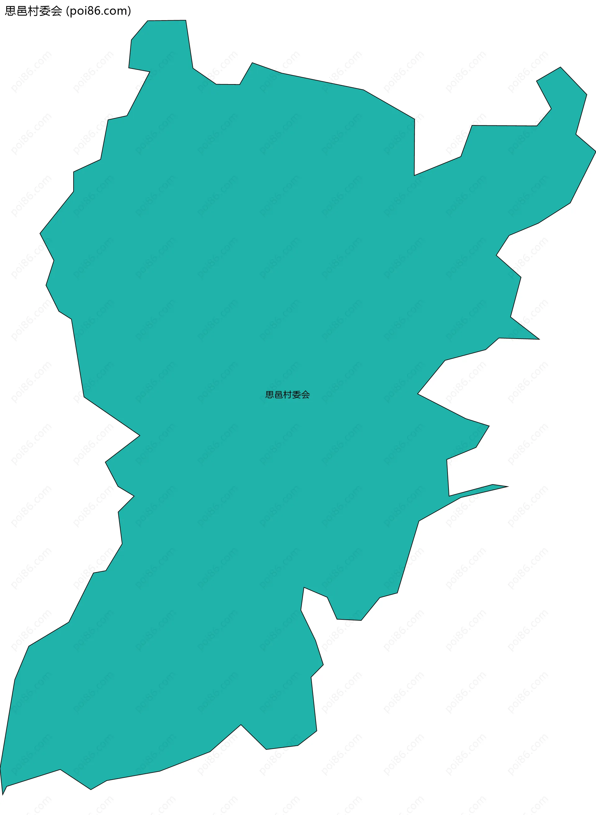 思邑村委会边界地图