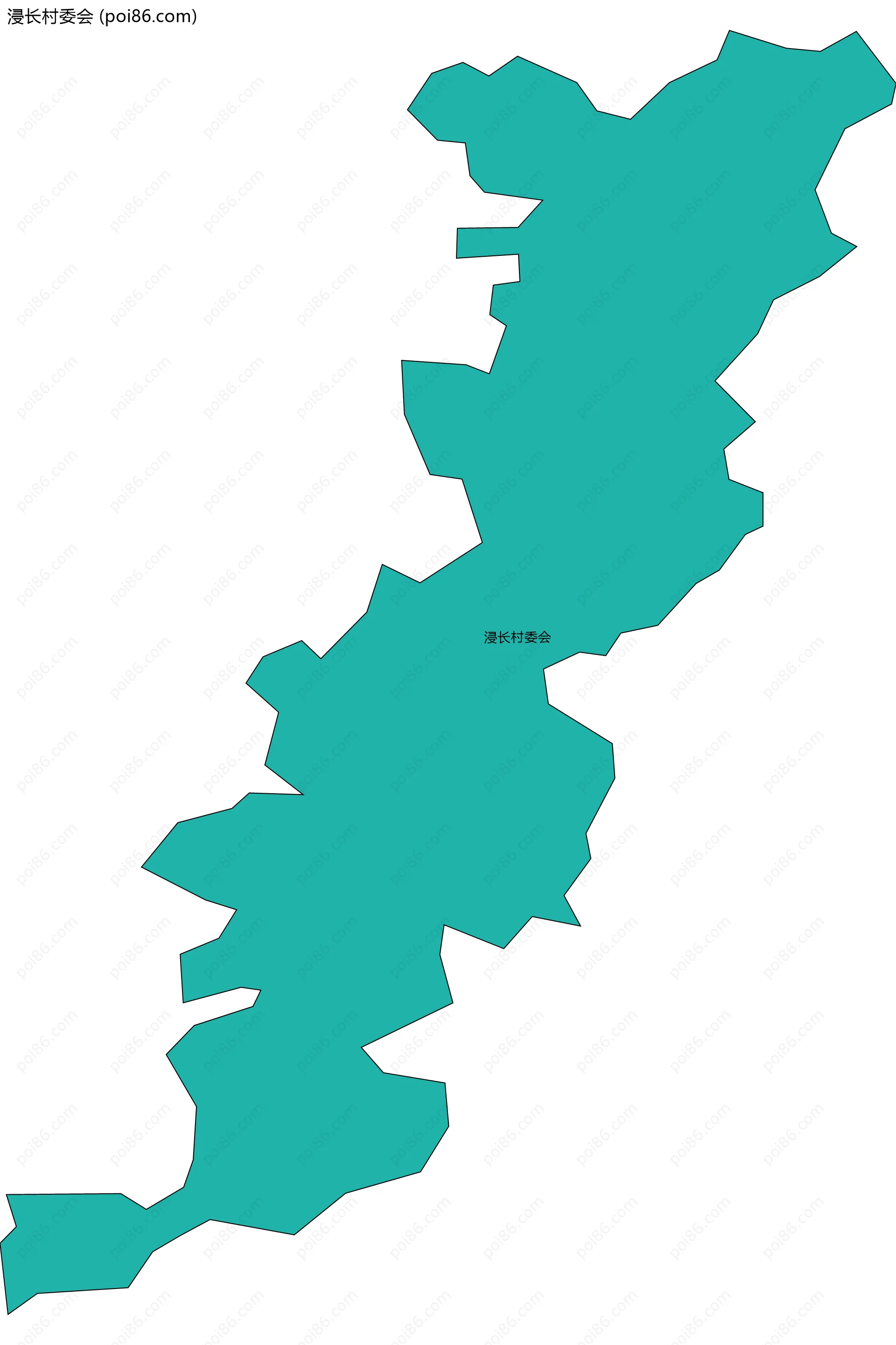 浸长村委会边界地图