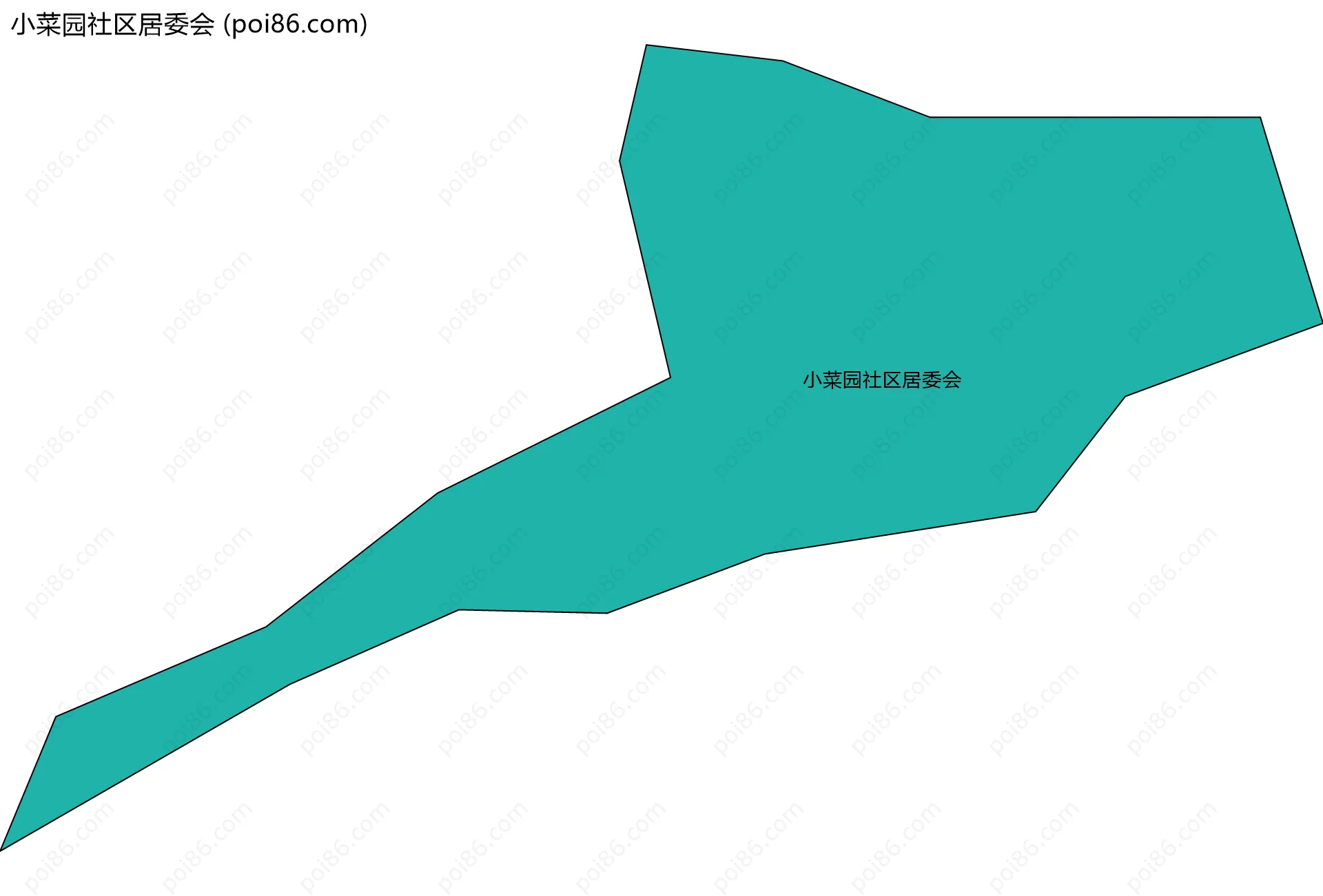 小菜园社区居委会边界地图