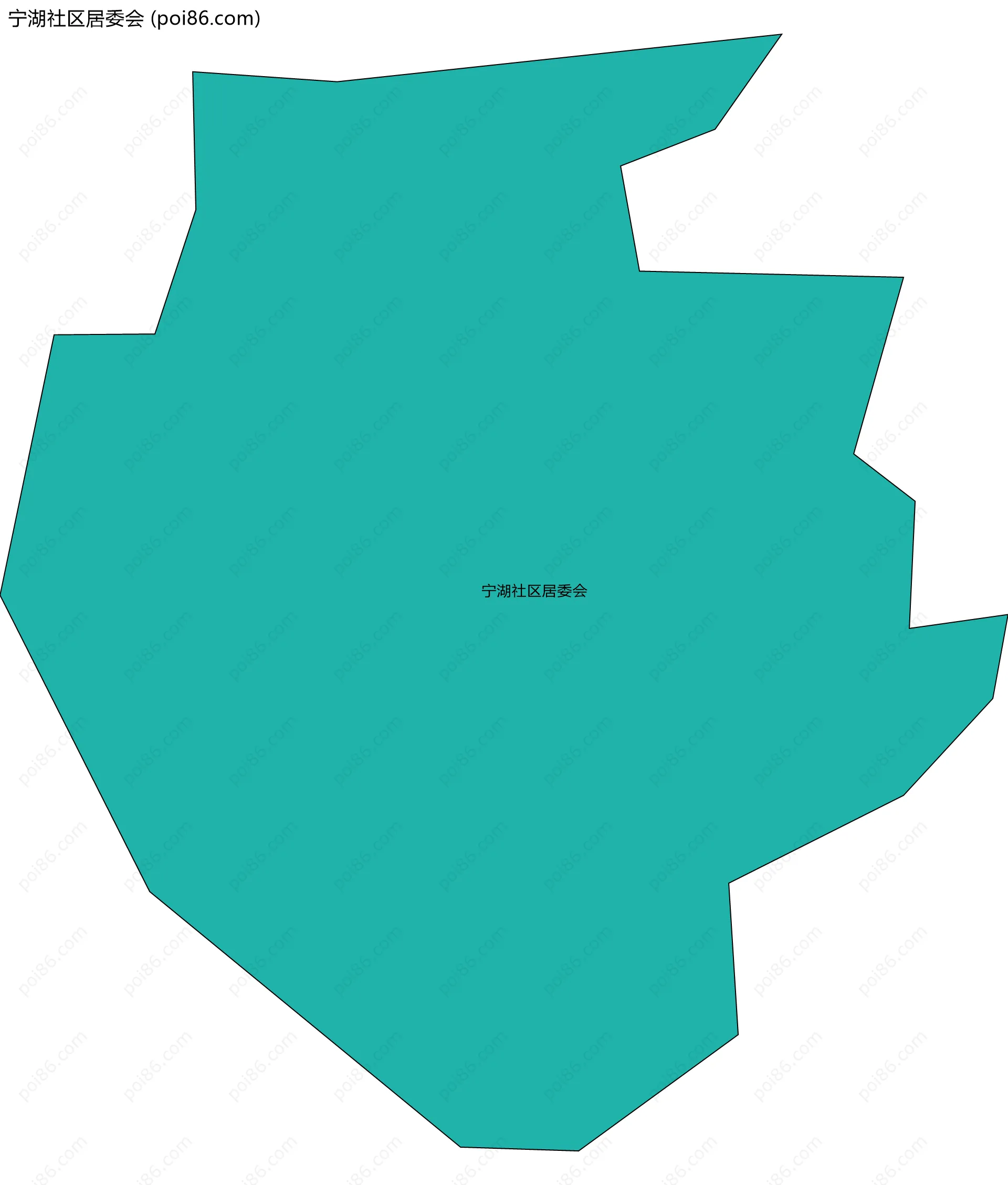 宁湖社区居委会边界地图
