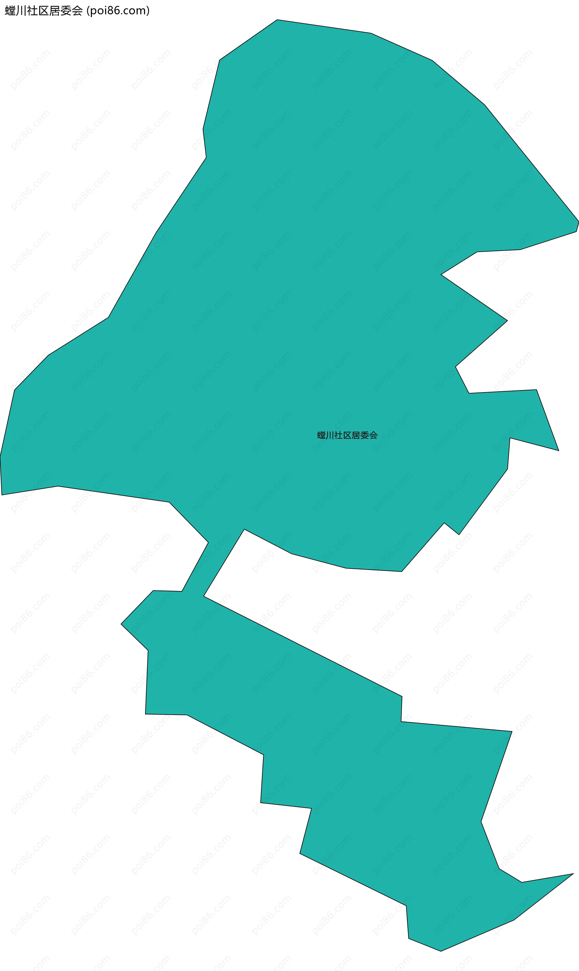 螳川社区居委会边界地图