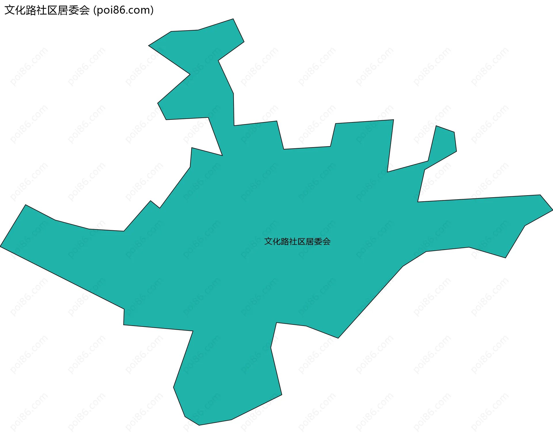 文化路社区居委会边界地图