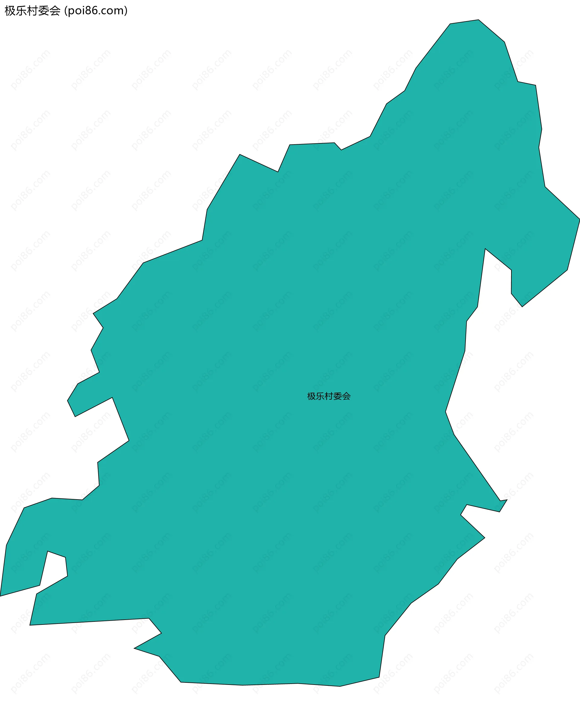 极乐村委会边界地图