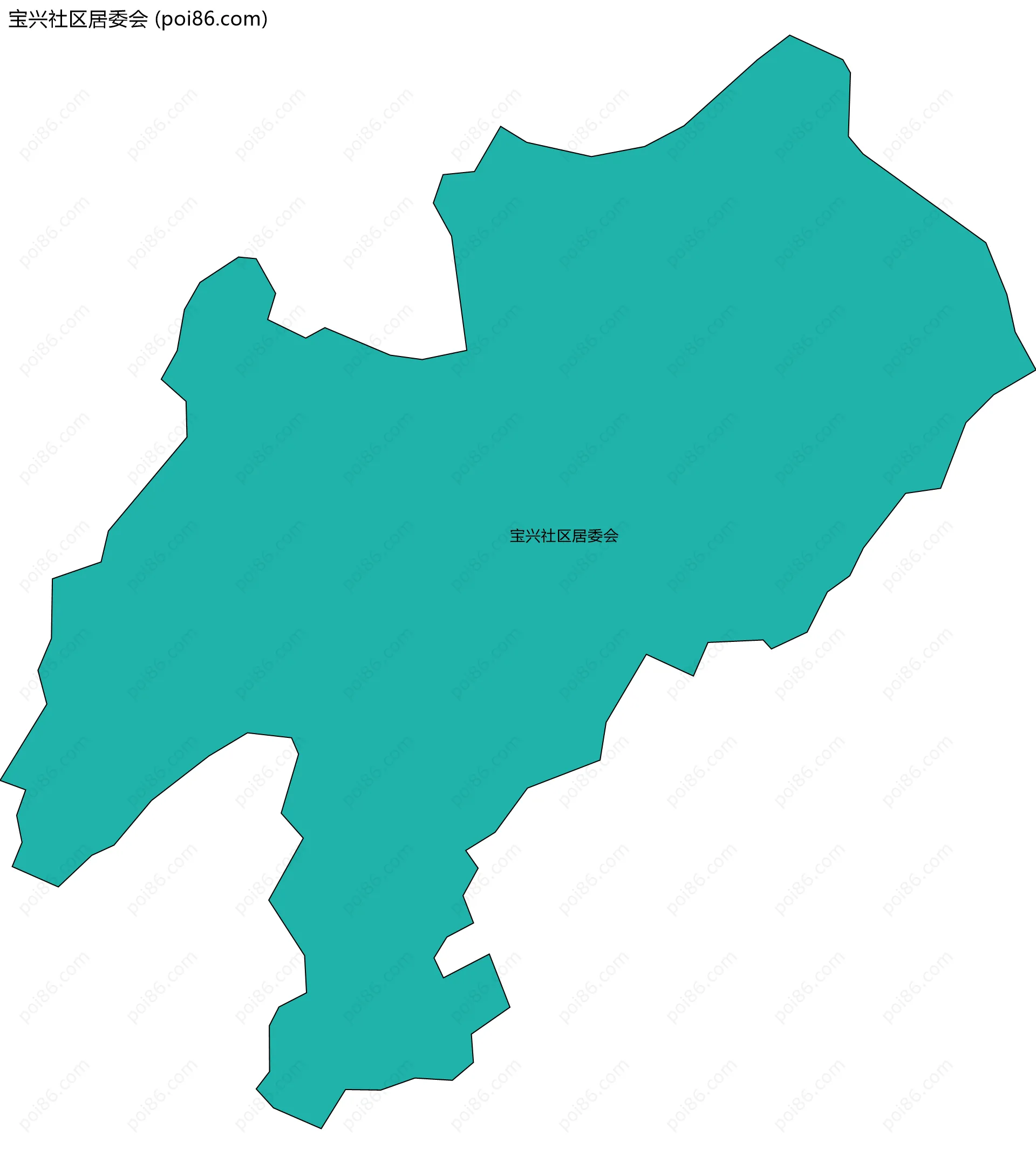 宝兴社区居委会边界地图