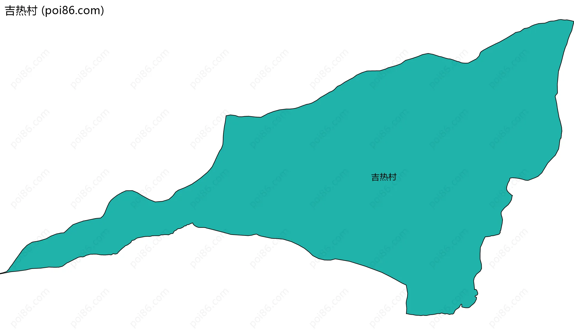 吉热村边界地图